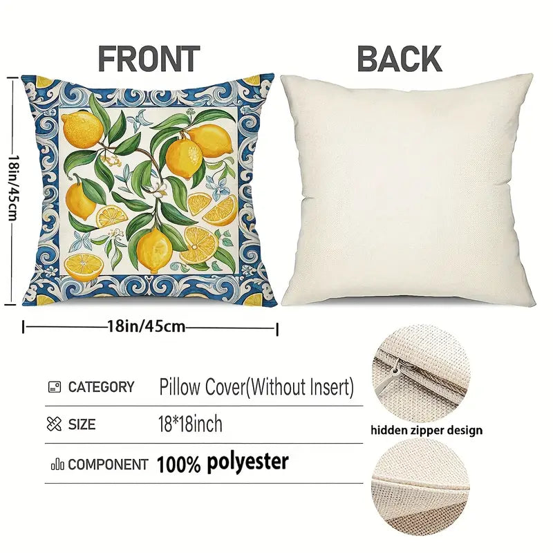Lemon Crisp Pillow Covers