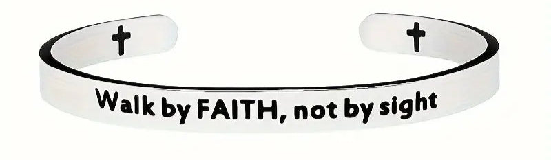 Stainless Steel Faith Cuff Bracelets