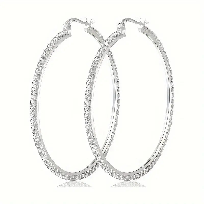 S925 Hoop Earrings