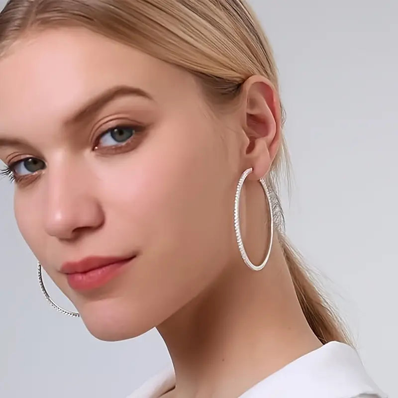 S925 Hoop Earrings