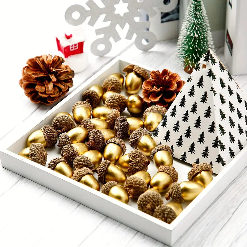 Gold Faux Acorns