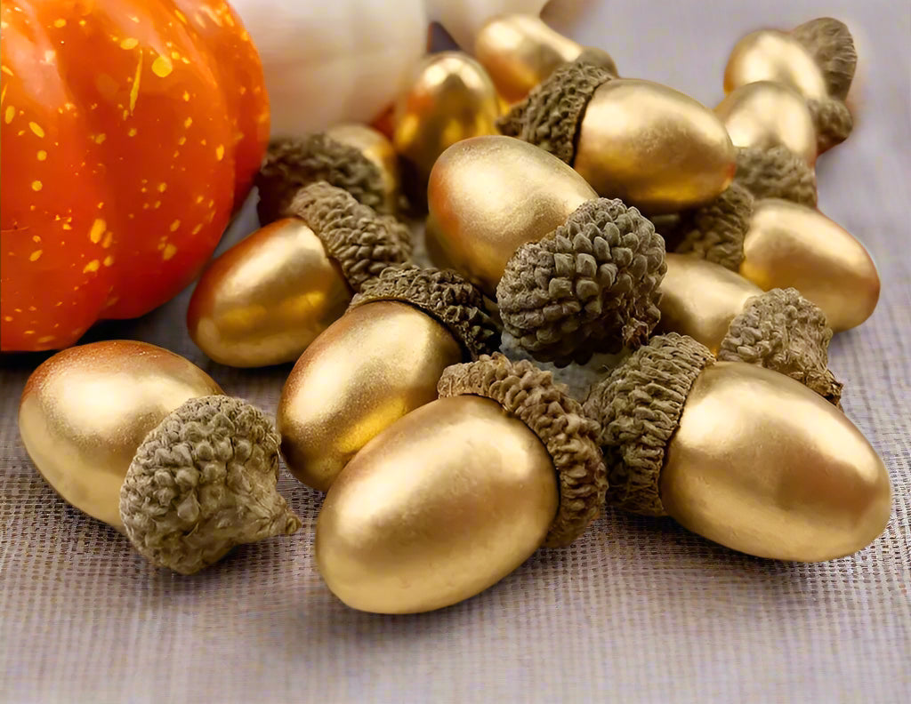 Gold Faux Acorns