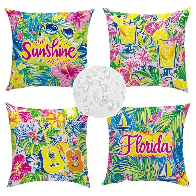 Florida Sunshine Outdoor Pillow Covers