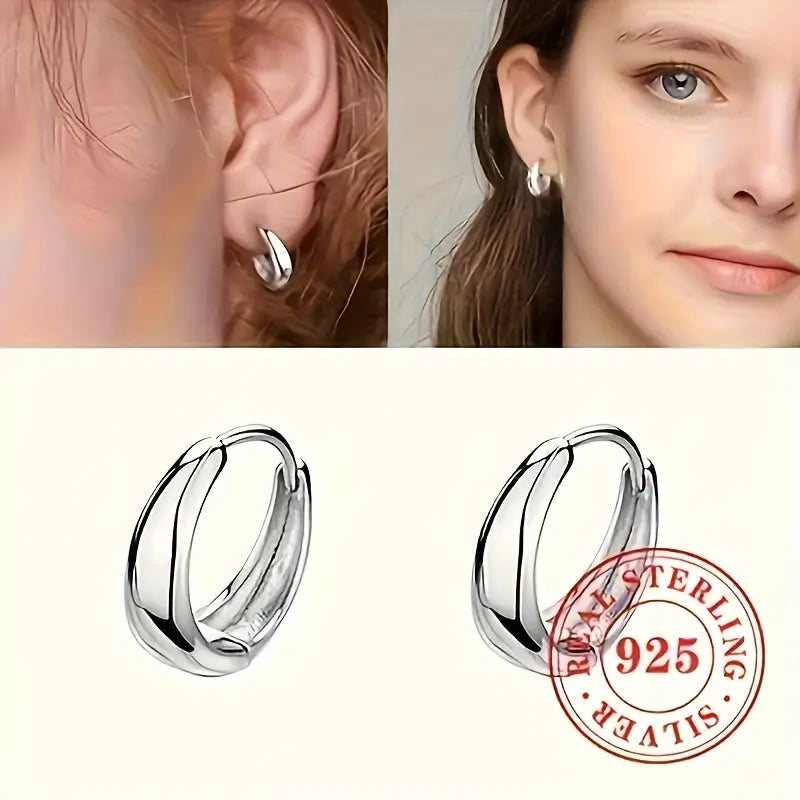 Sterling Silver Small Hoop Earrings