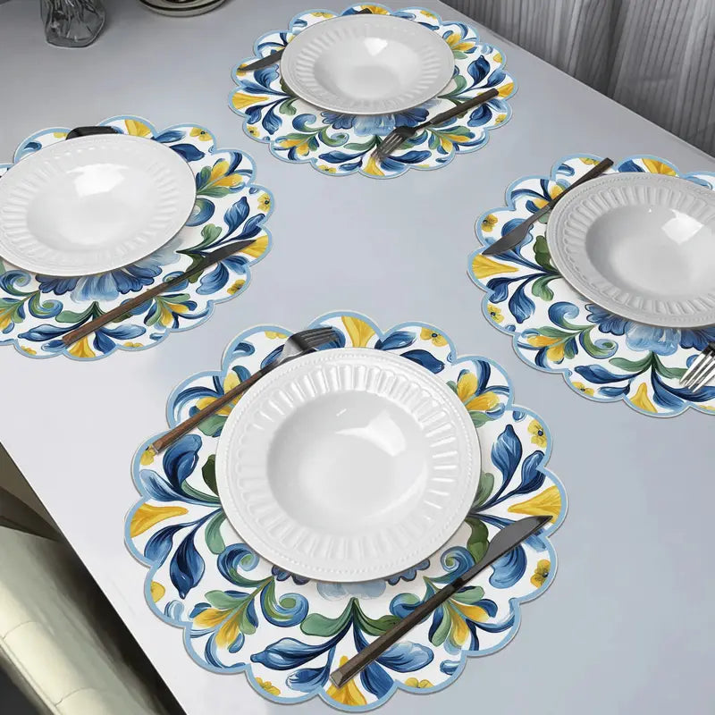 Floral Sicilian Round Placemats