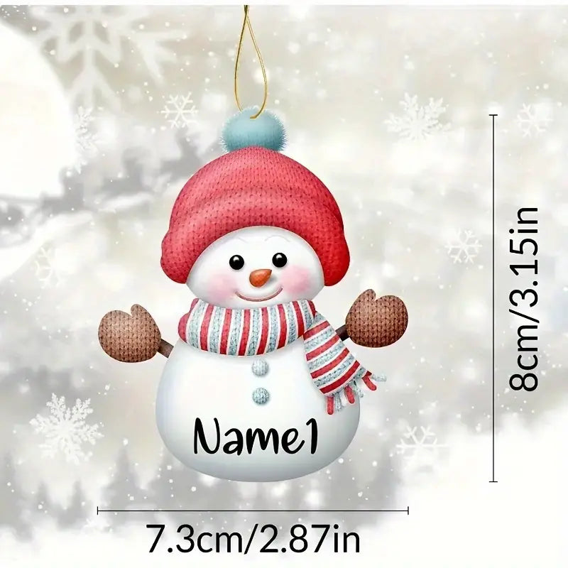 Acrylic Snowman Ornaments