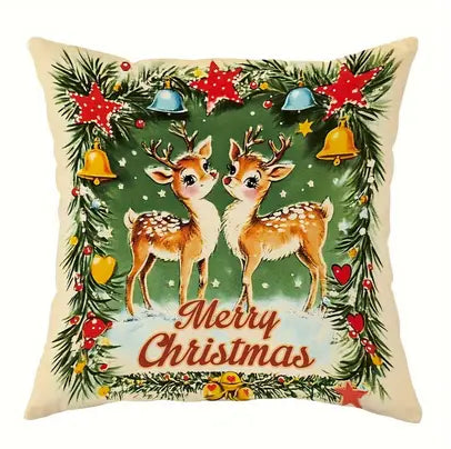 Vintage Design Christmas Throw Pillows