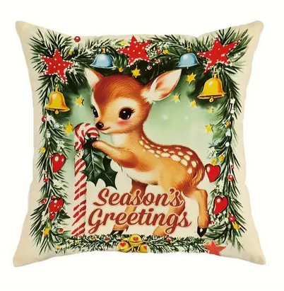 Vintage Design Christmas Throw Pillows