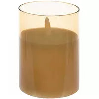 LED Glass Candle