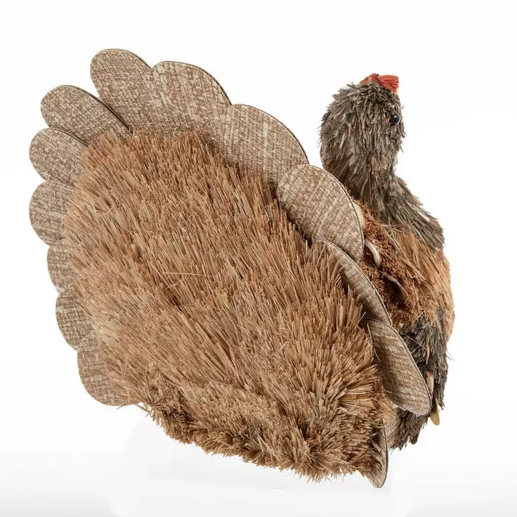 Glittered Straw Turkey