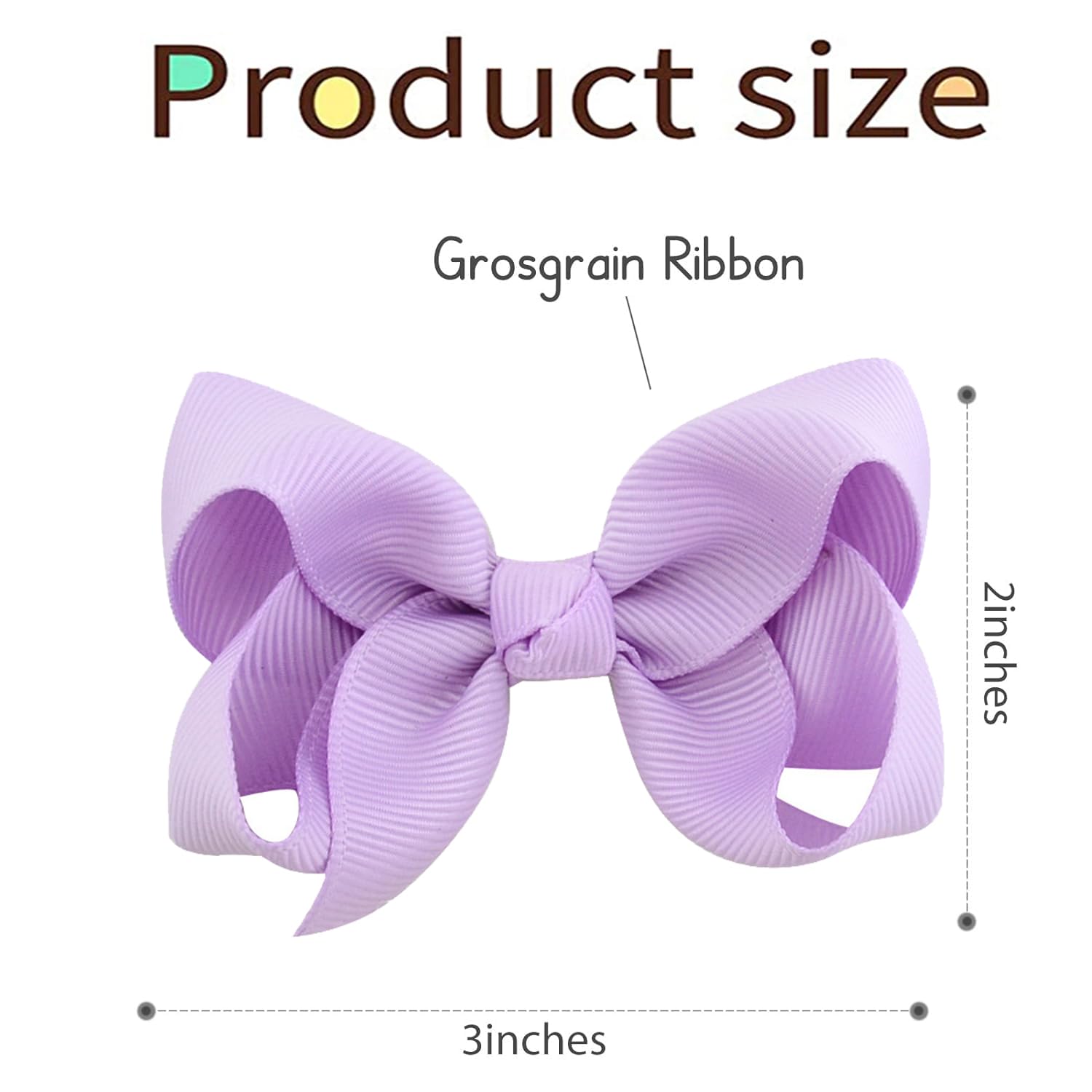 3" Handmade Grosgrain Hairbow