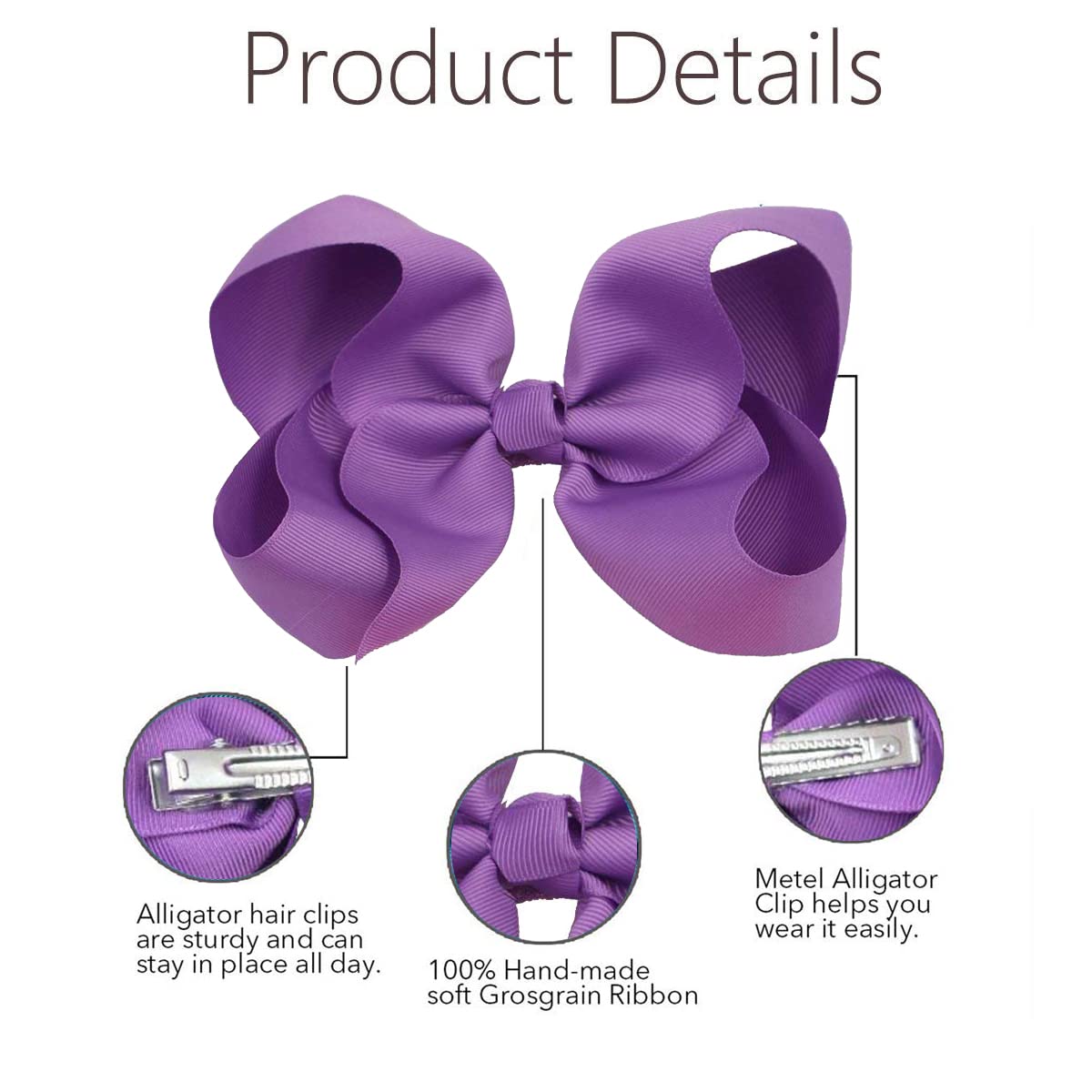 3" Handmade Grosgrain Hairbow