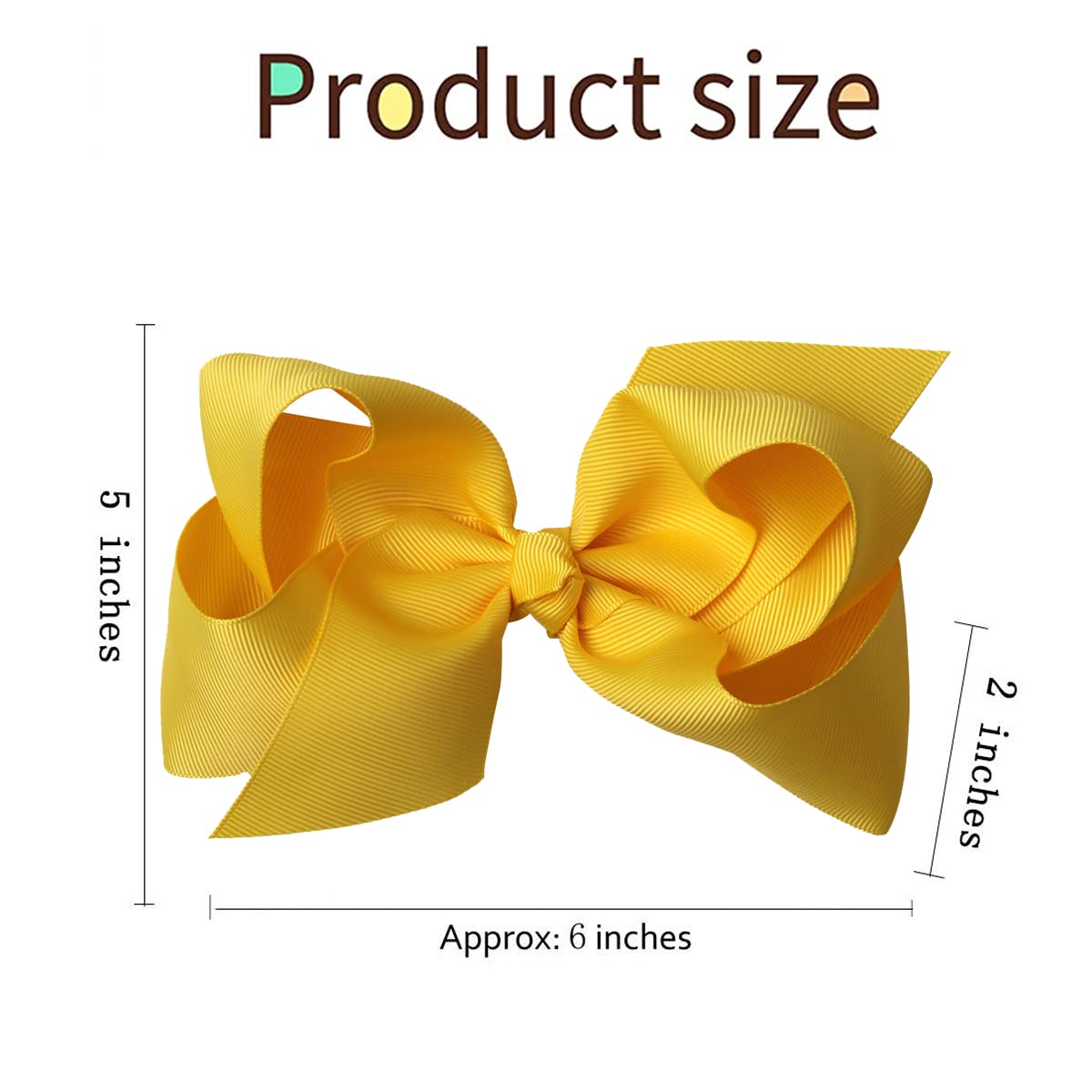 6" Handmade Grosgrain Hairbow