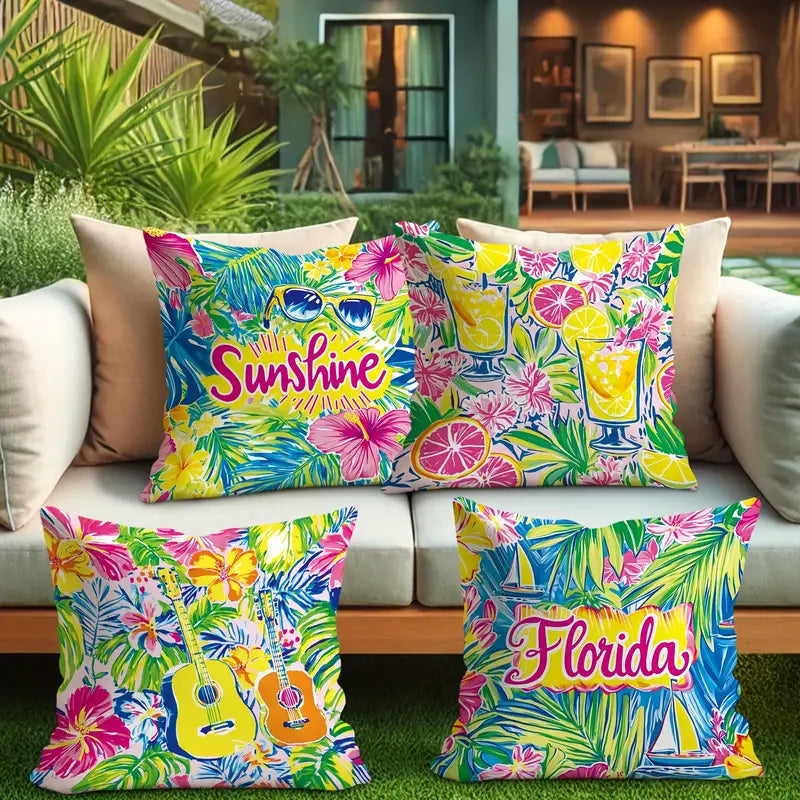 Florida Sunshine Outdoor Pillow Covers
