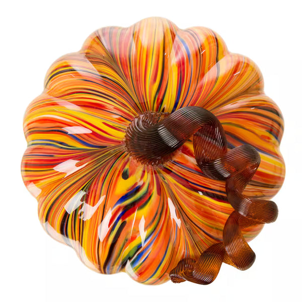 Multicolored Glass Pumpkin