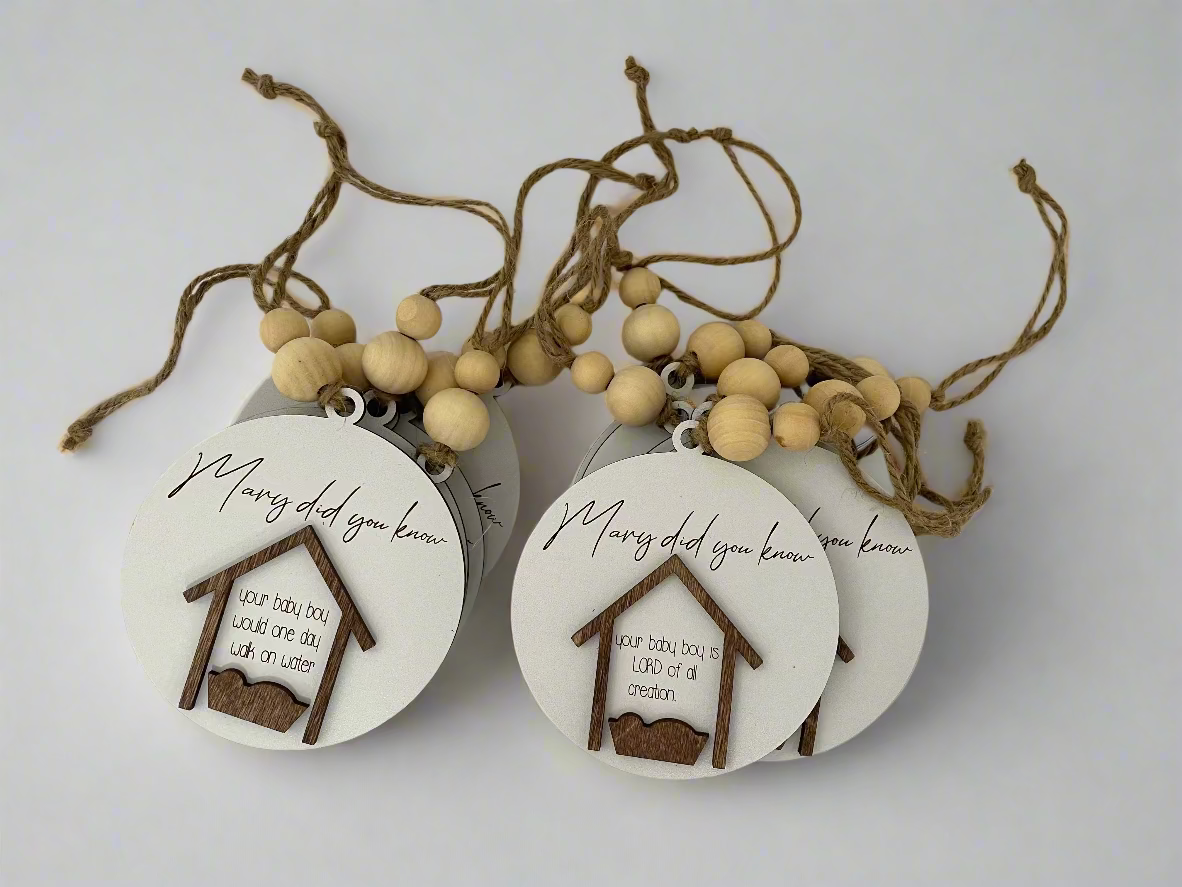 "Mary Did You Know" Ornament Set/13