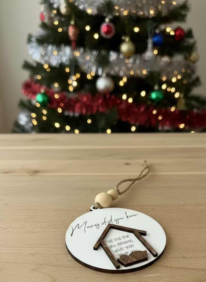"Mary Did You Know" Ornament Set/13