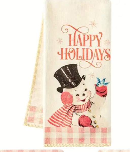 Pink Christmas Towels