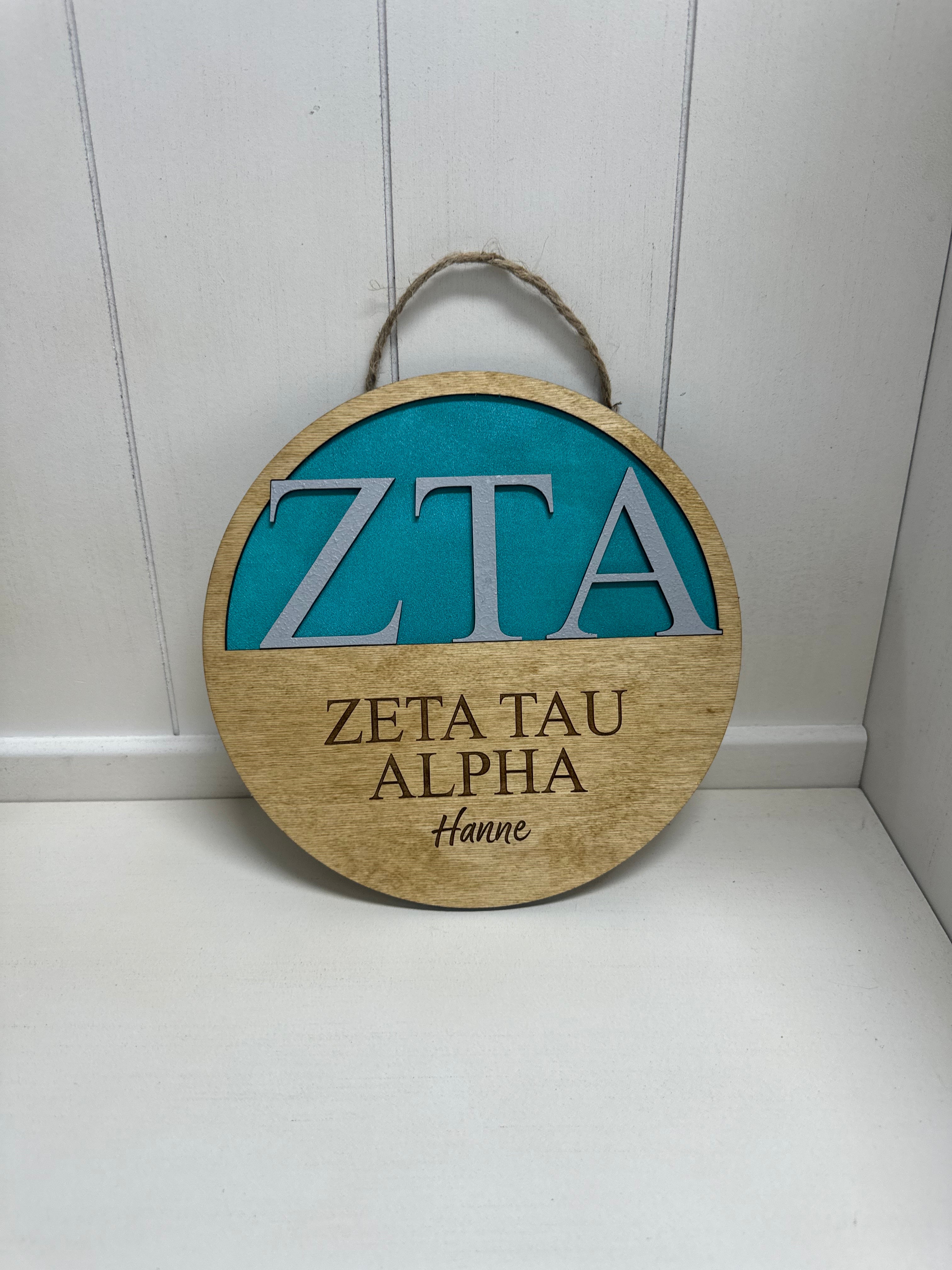 Sorority Door Hanger - 9"