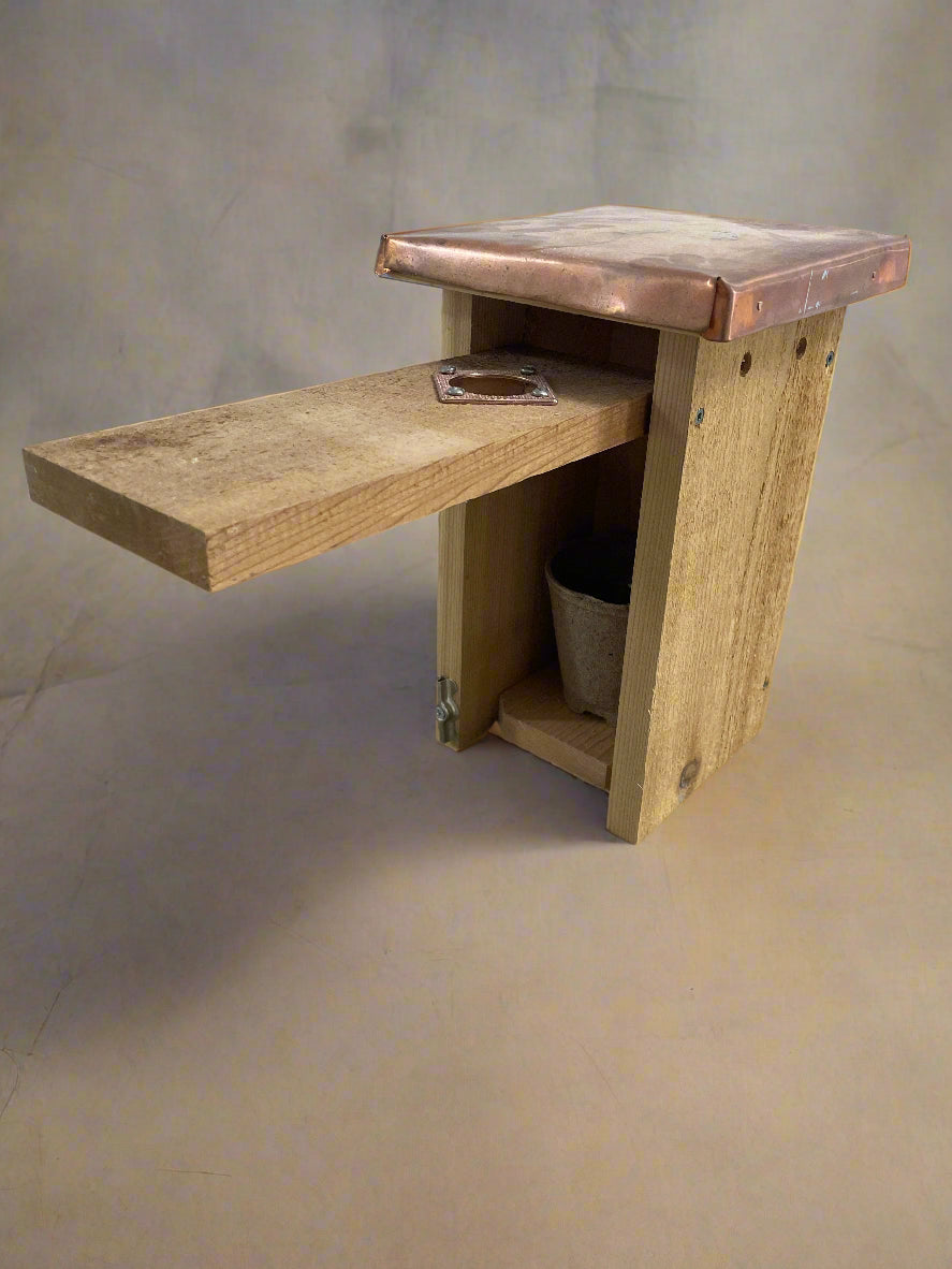 Copper Roof Cedar Birdhouse