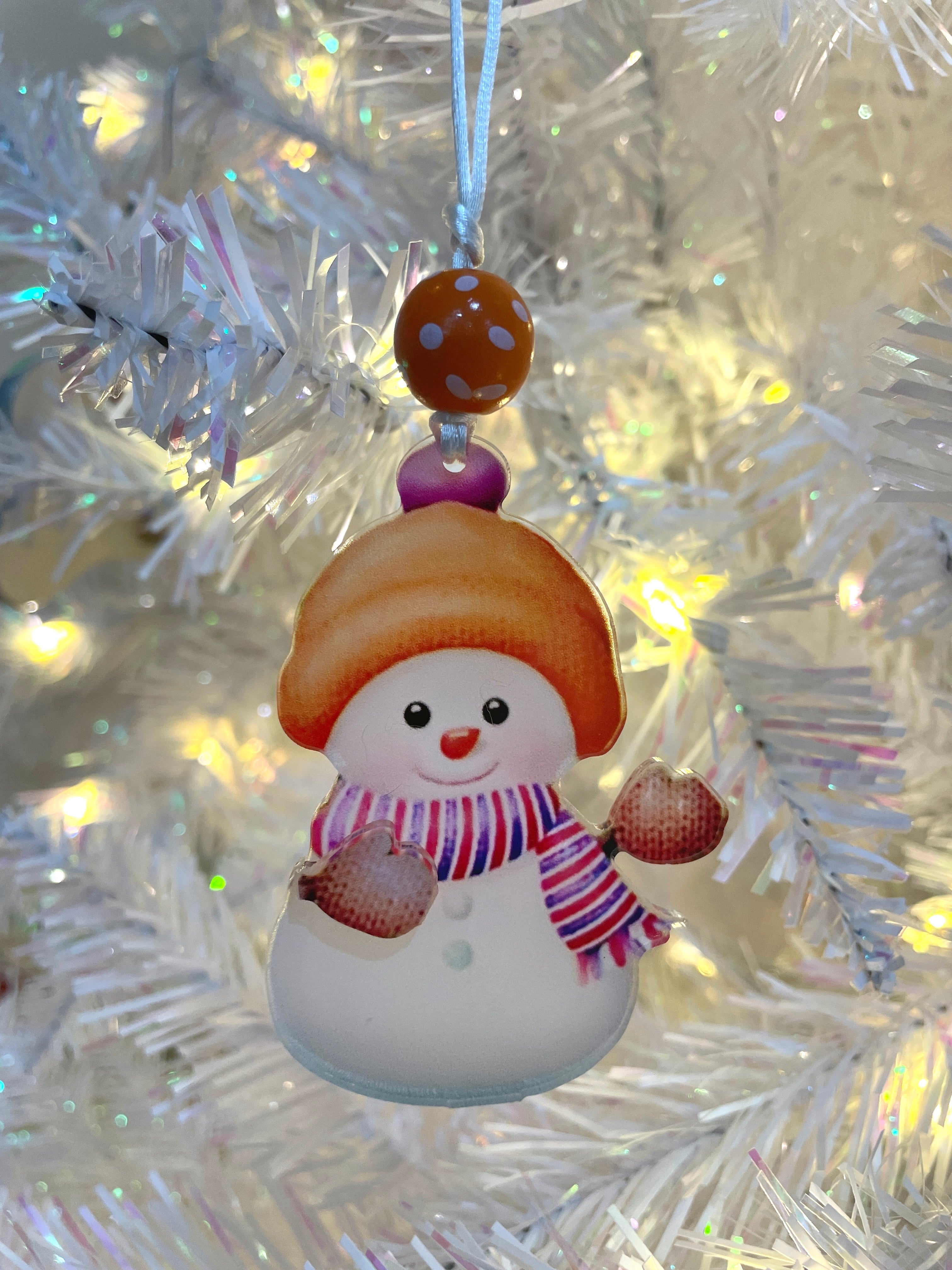 Acrylic Snowman Ornaments