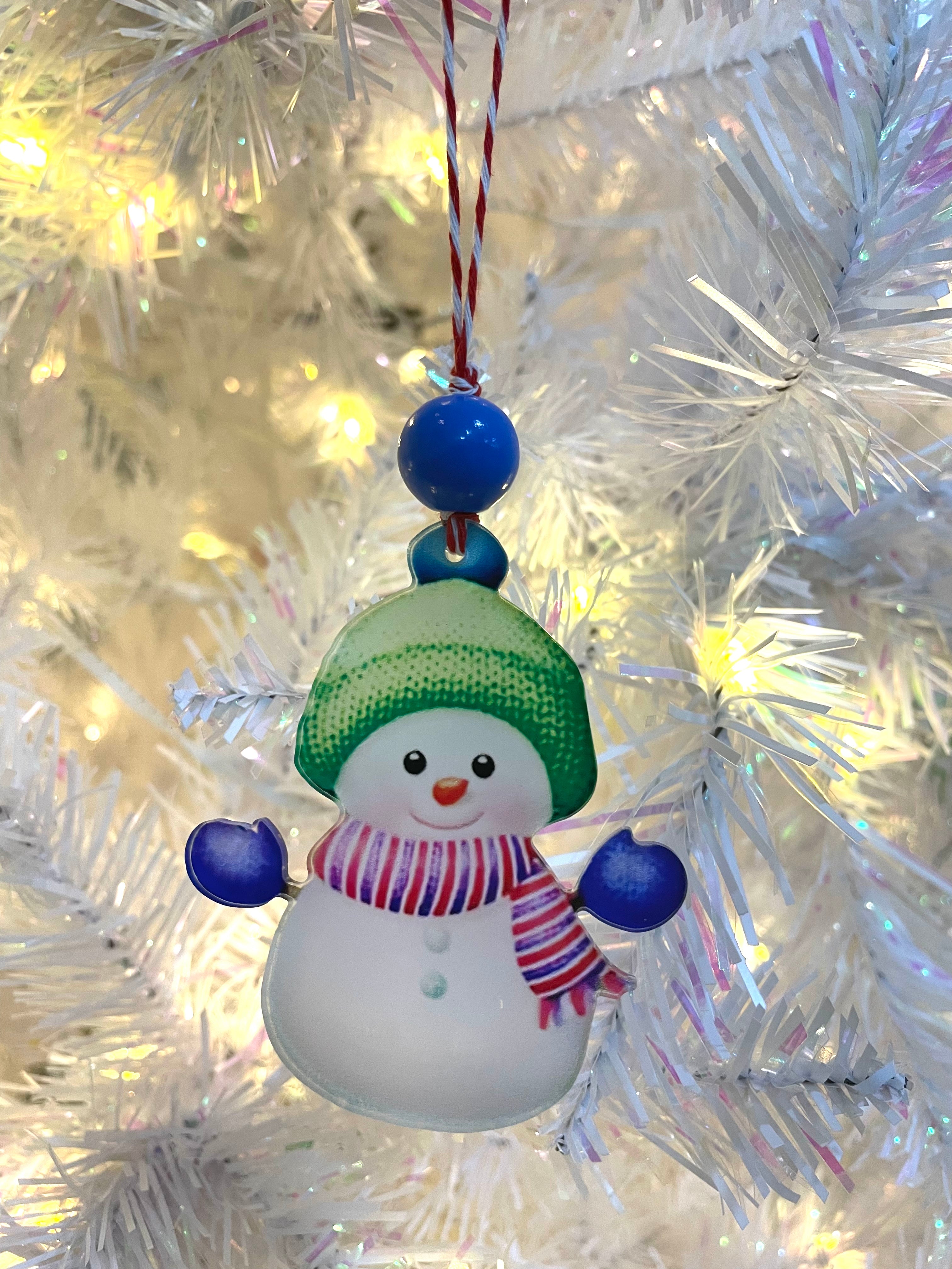 Acrylic Snowman Ornaments