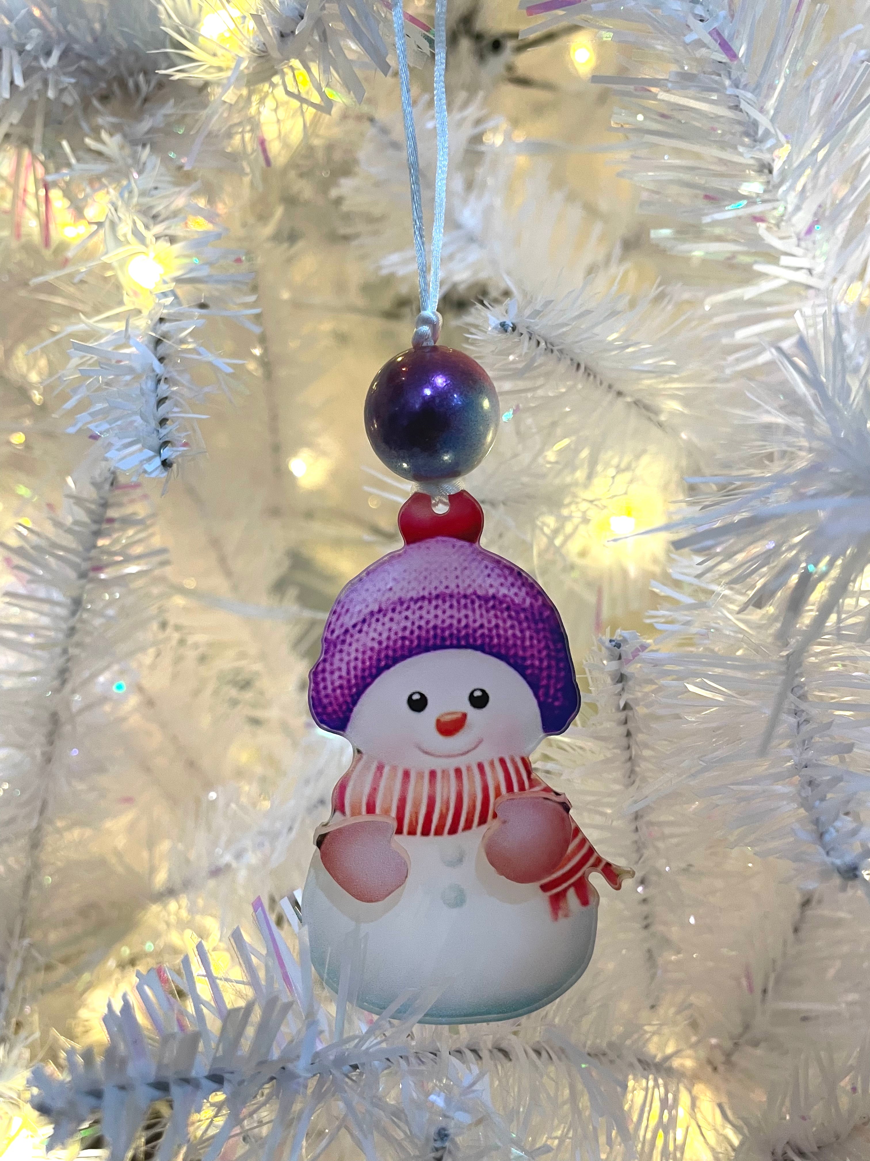 Acrylic Snowman Ornaments