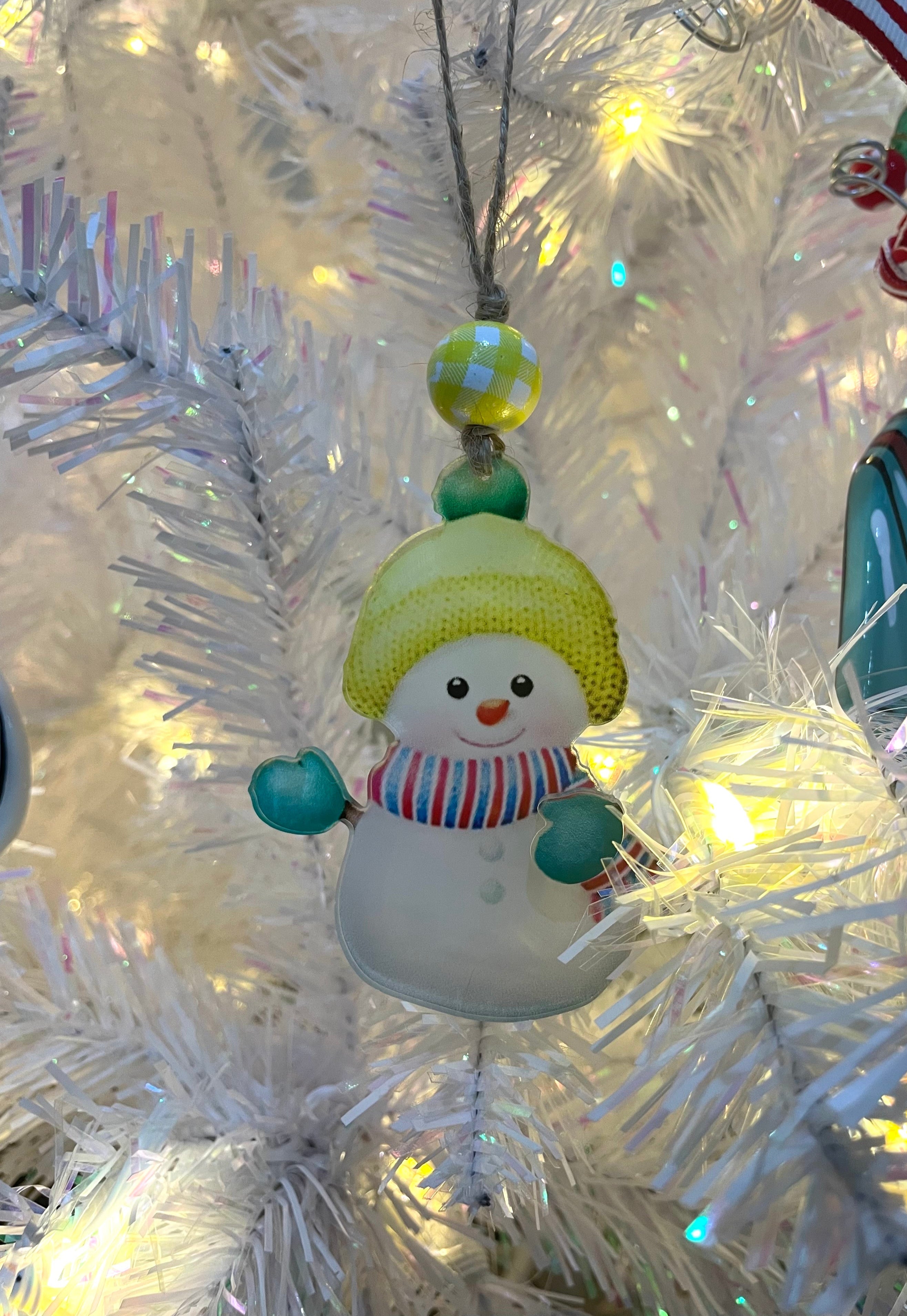 Acrylic Snowman Ornaments