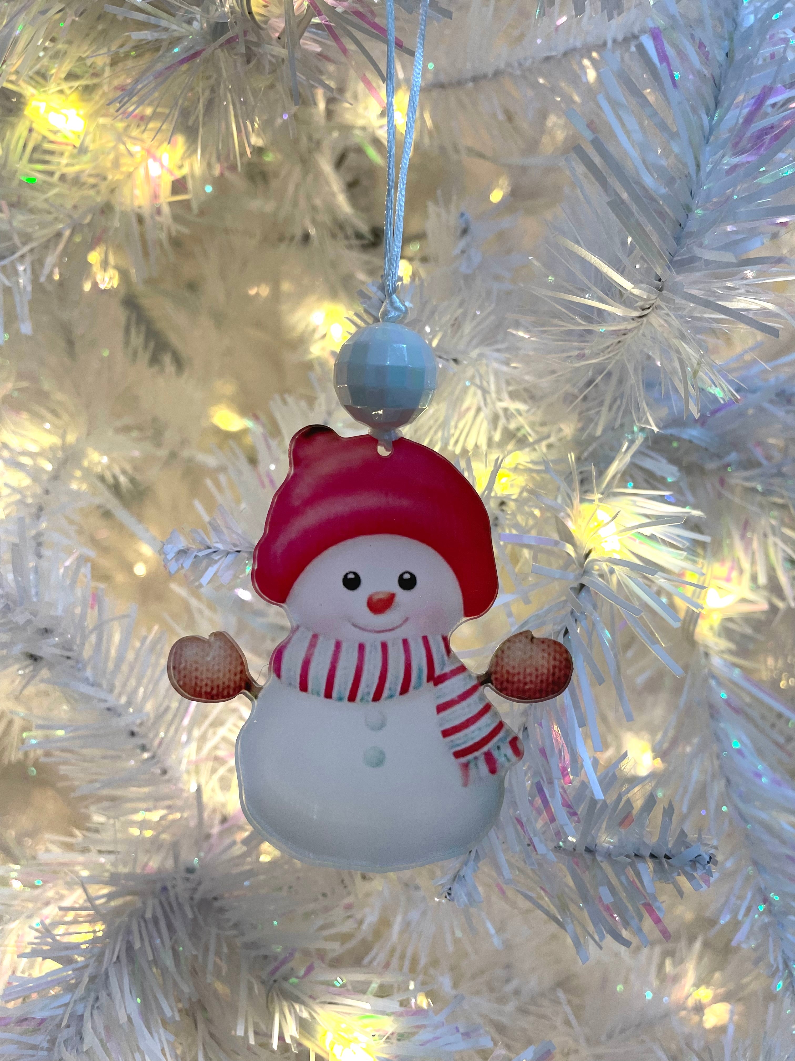 Acrylic Snowman Ornaments