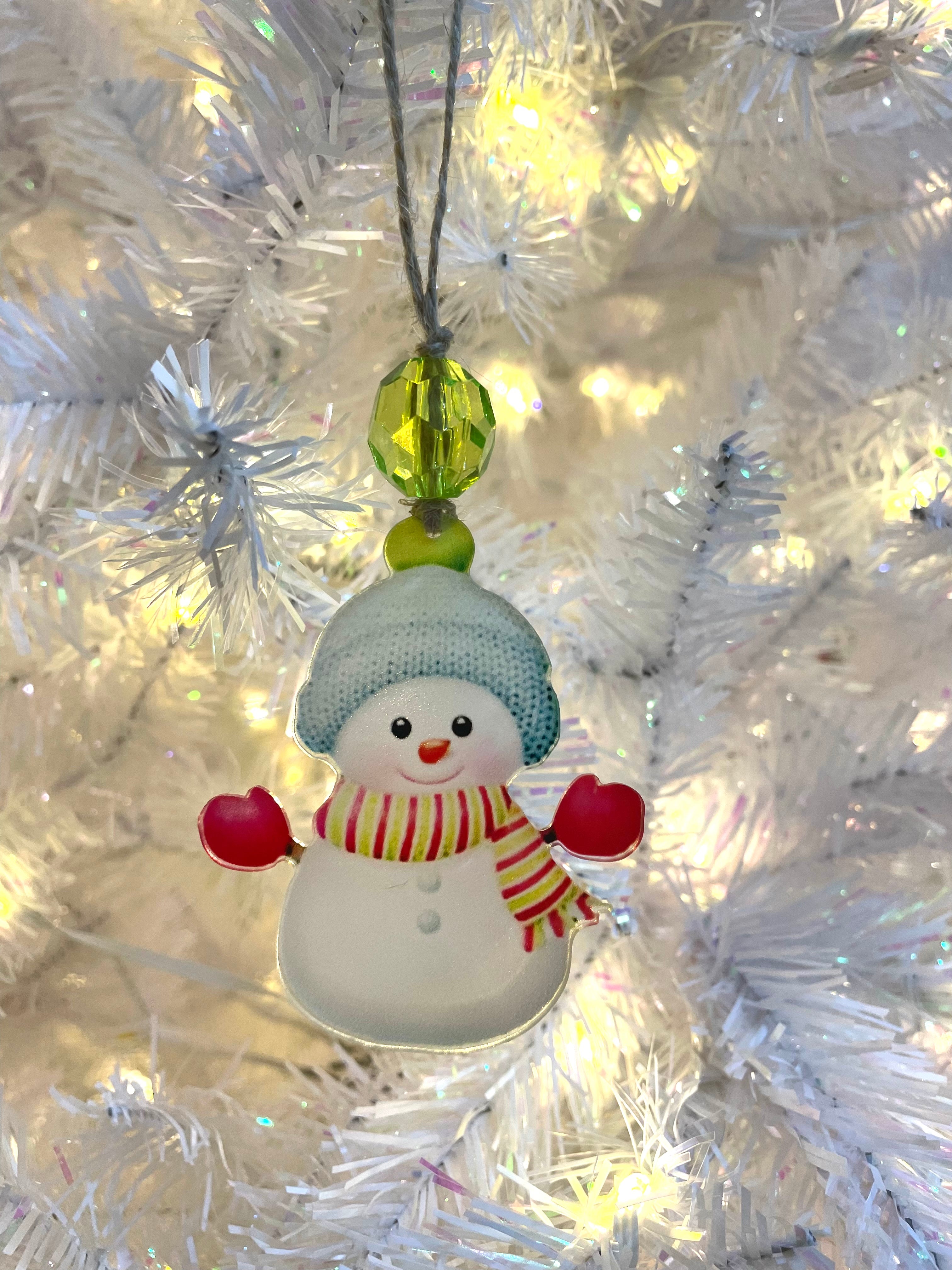 Acrylic Snowman Ornaments