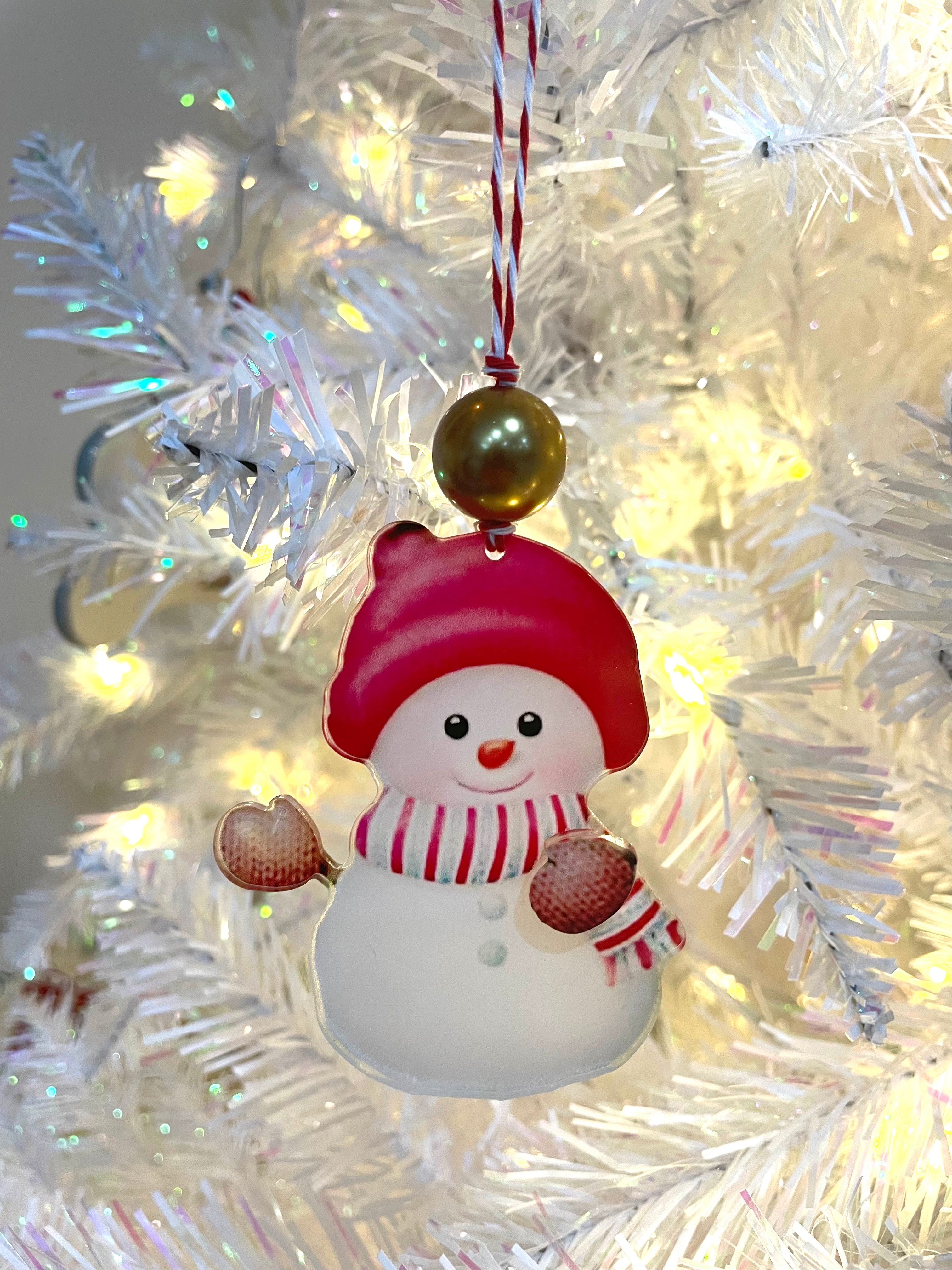 Acrylic Snowman Ornaments