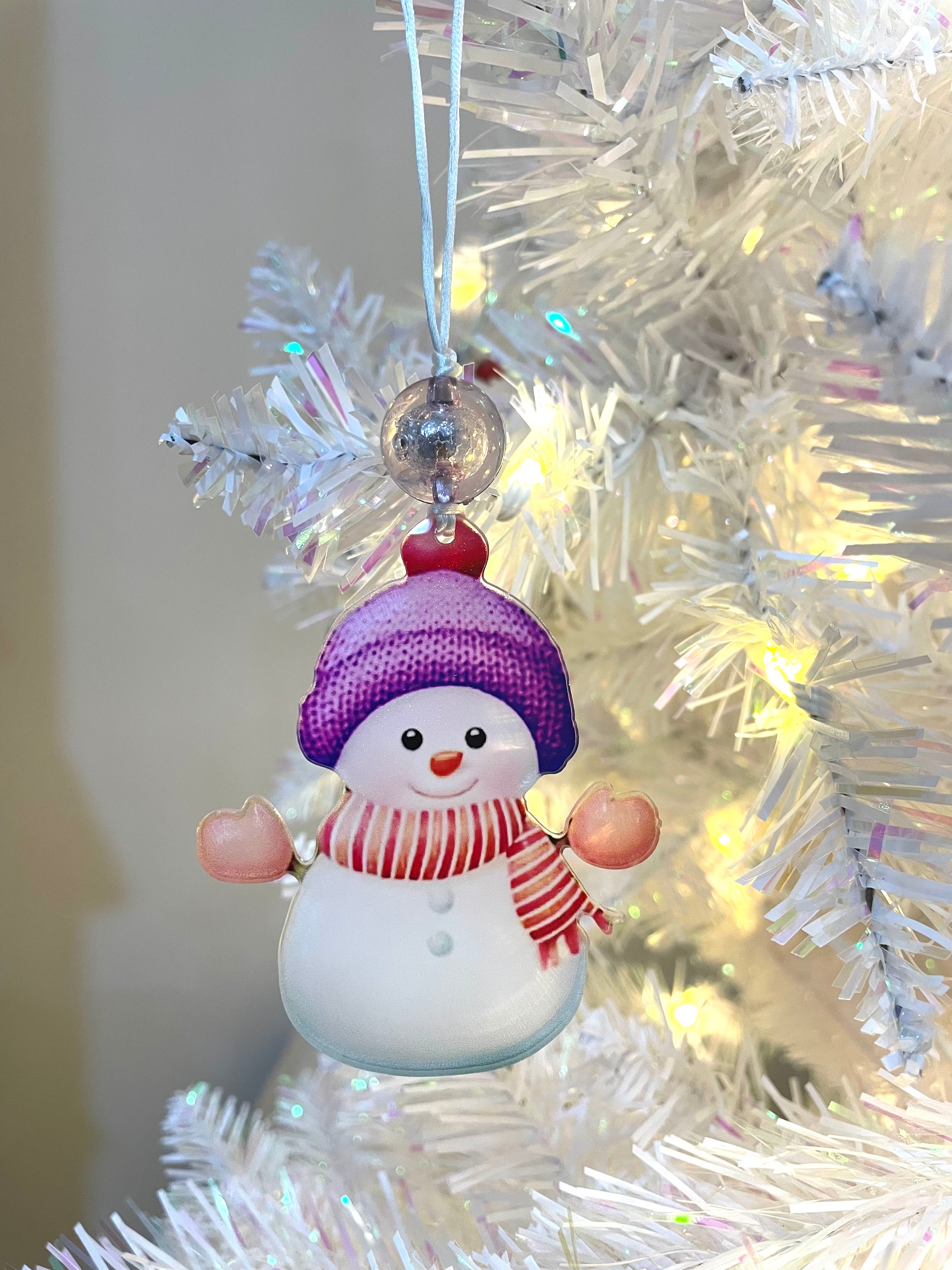 Acrylic Snowman Ornaments