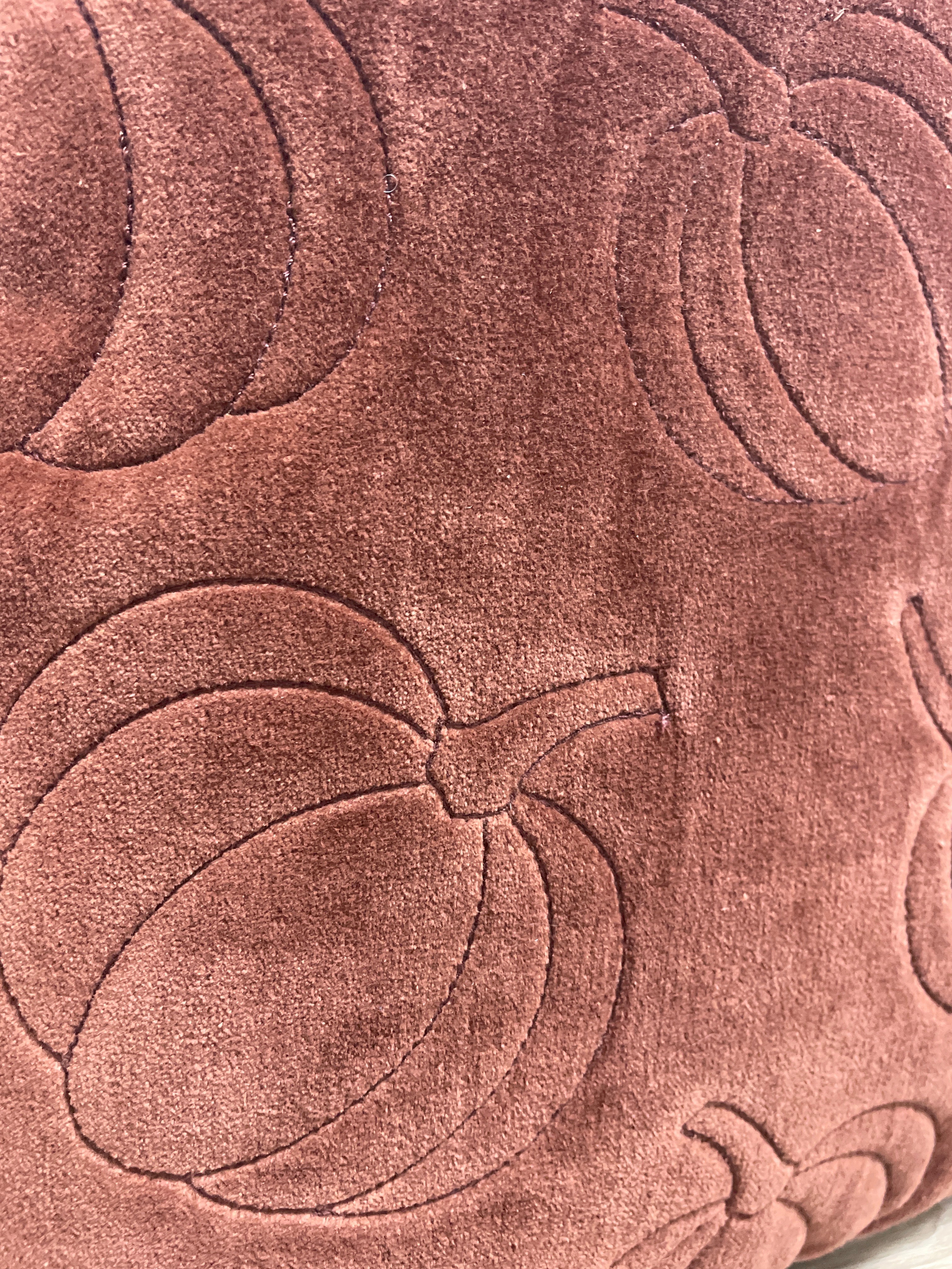 Velvet Pumpkin Throw Pillow