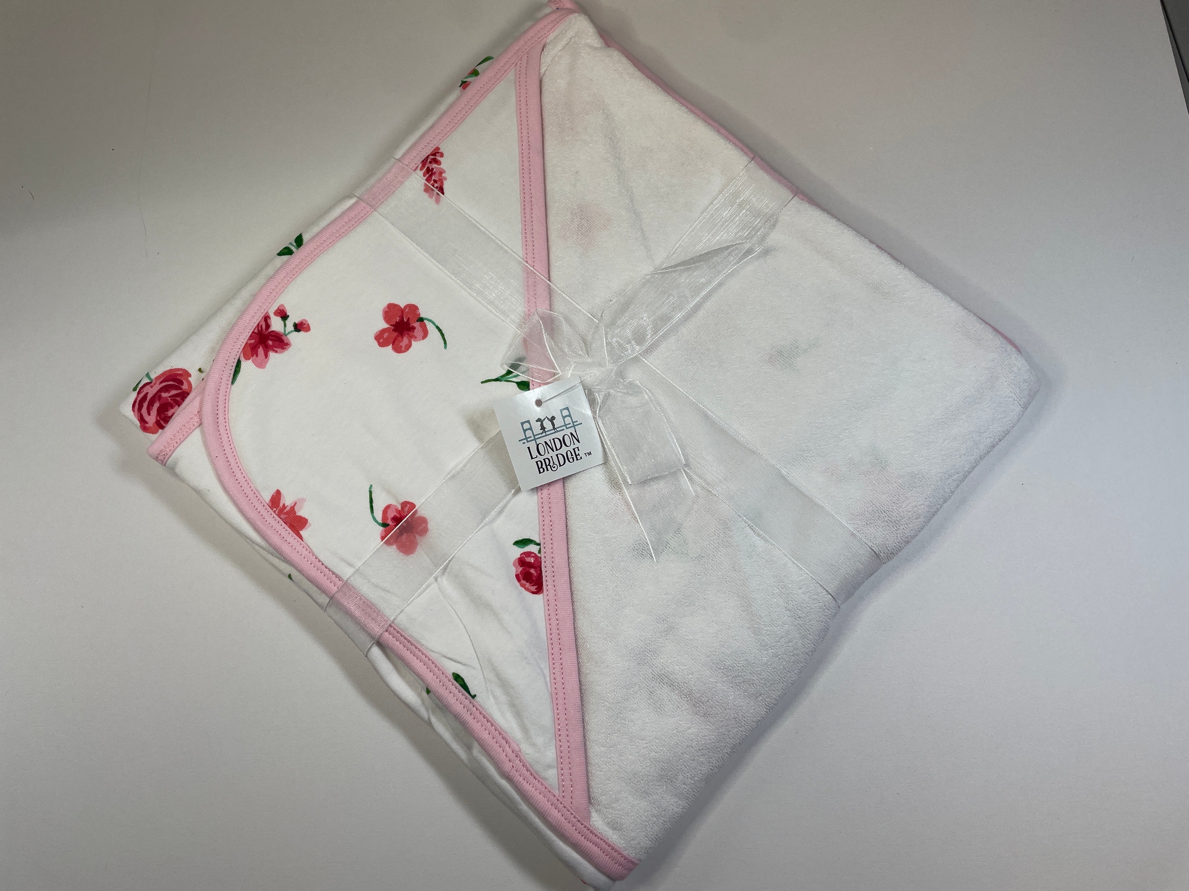 London Bridge Blushing Blossoms Hooded Towel