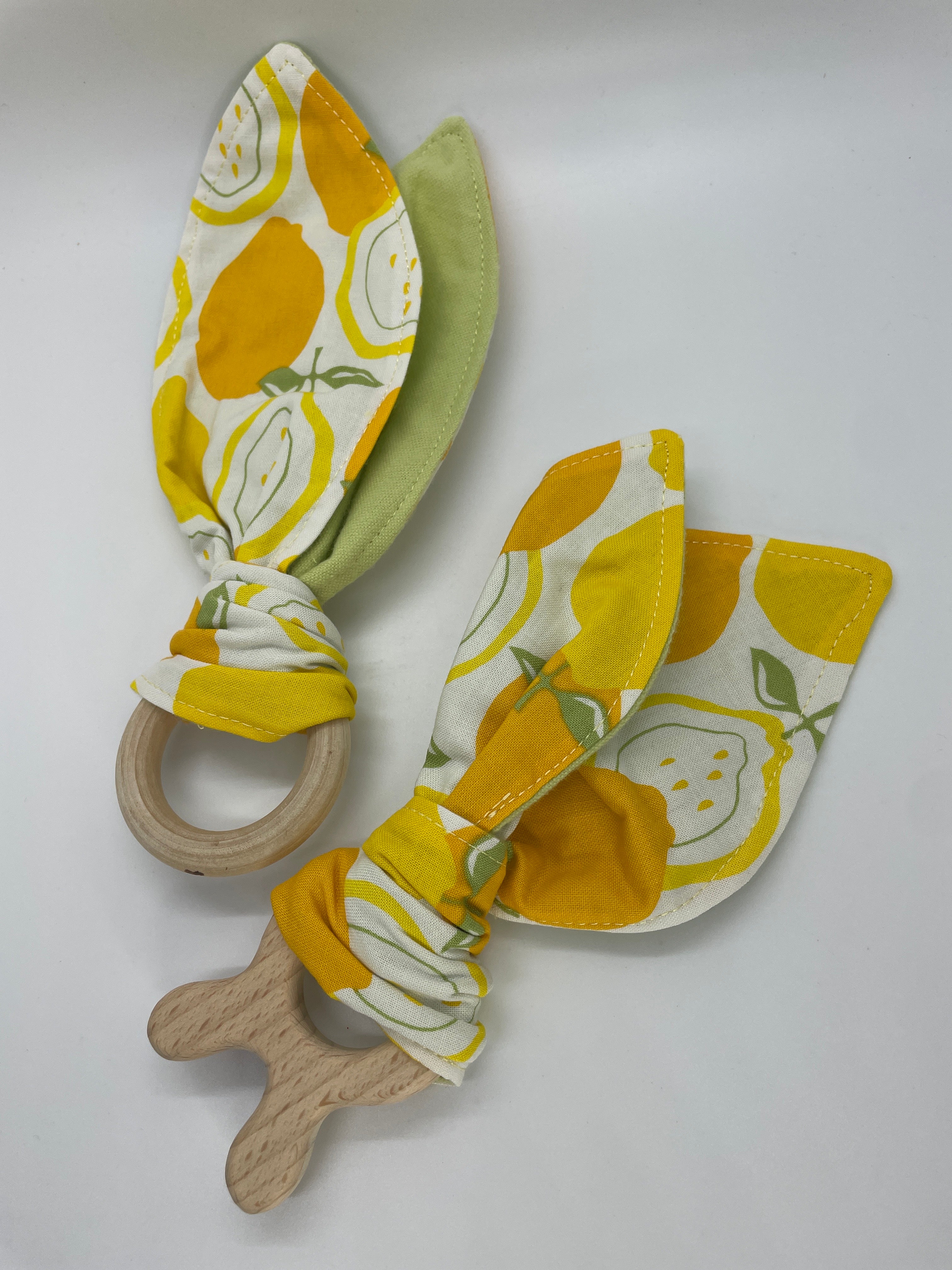 Wood Ring Baby Teether - Lemon