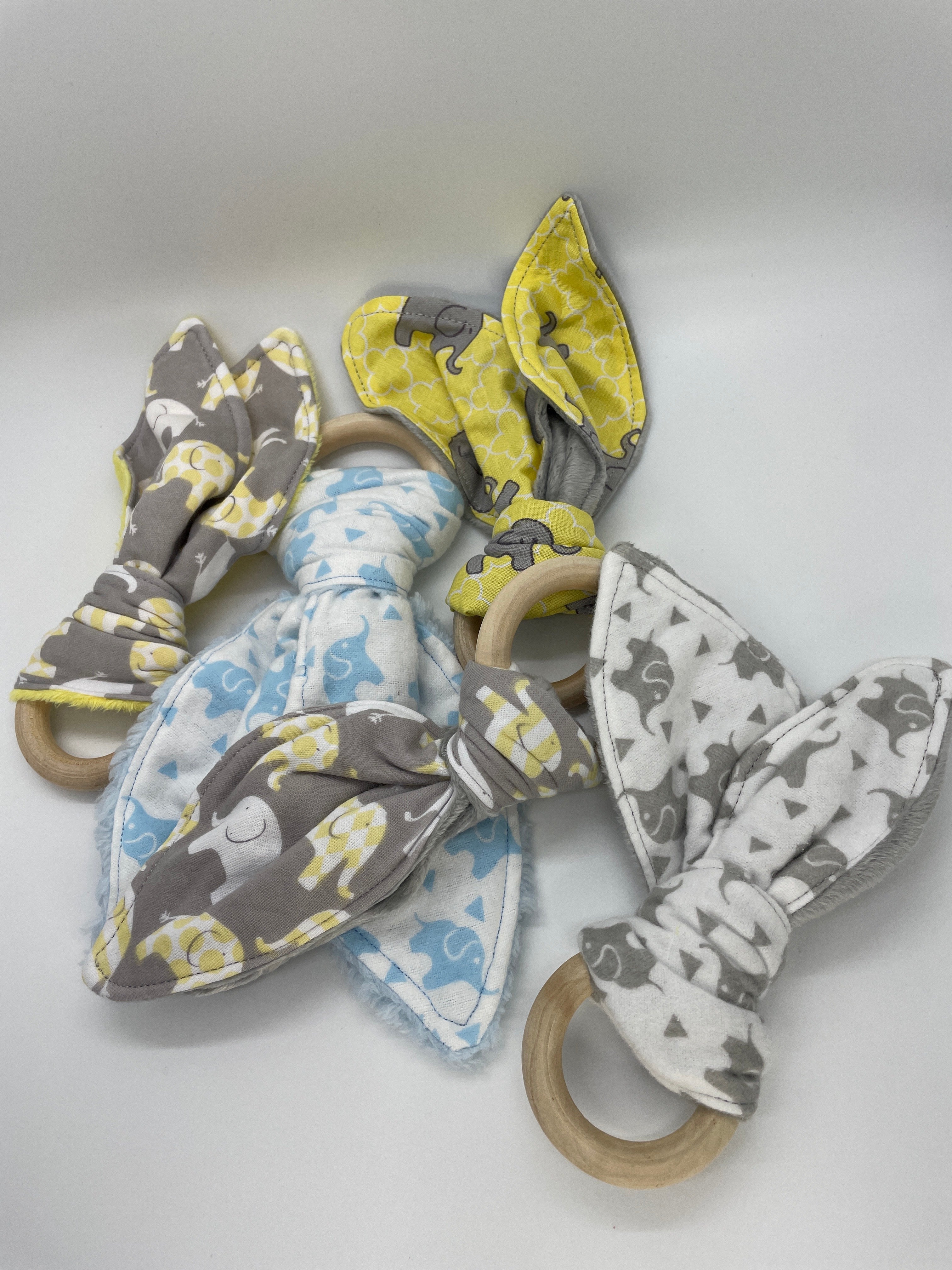 Wood Ring Baby Teether - Elephant