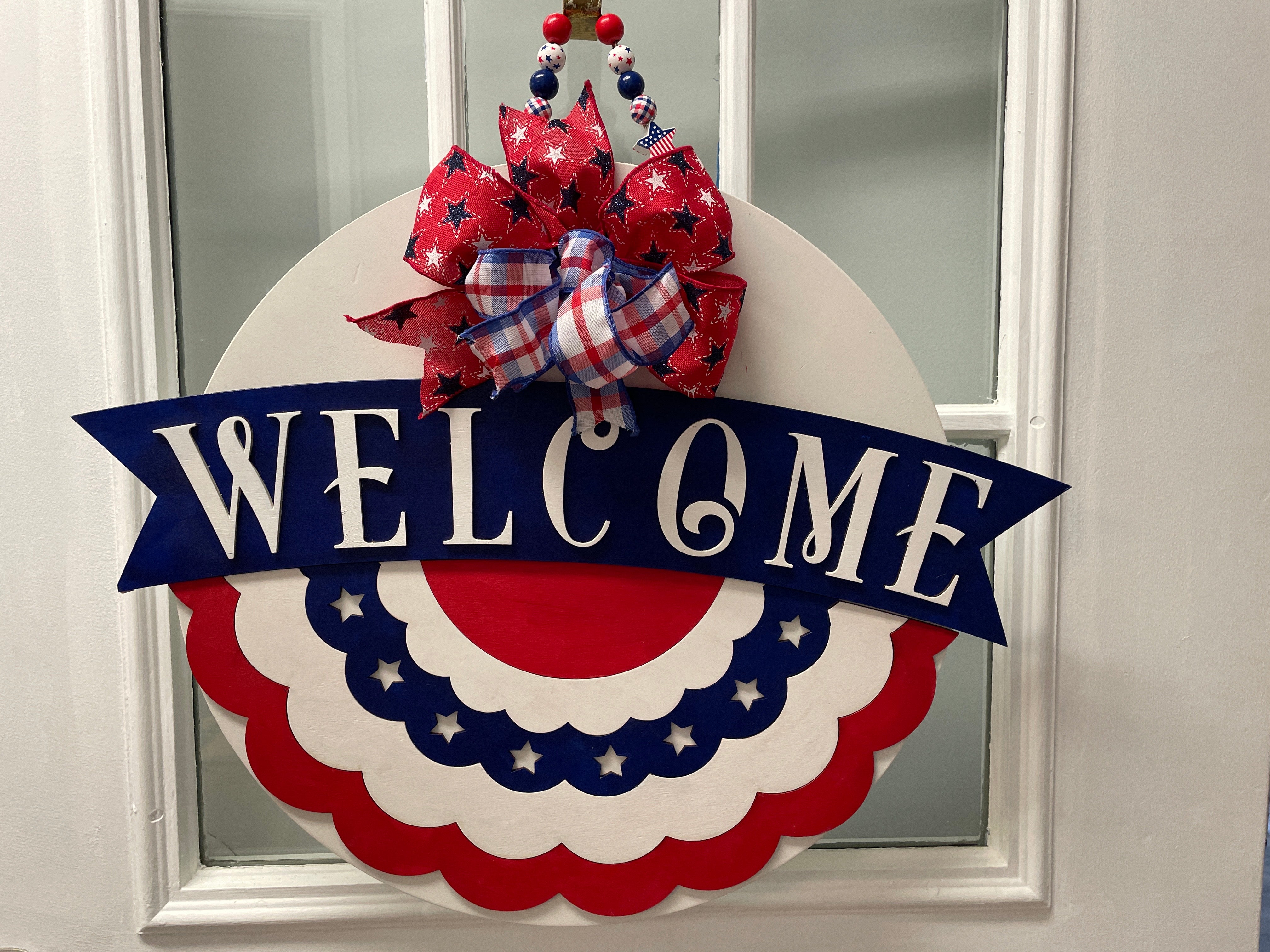 18" Doorhanger- Patriotic