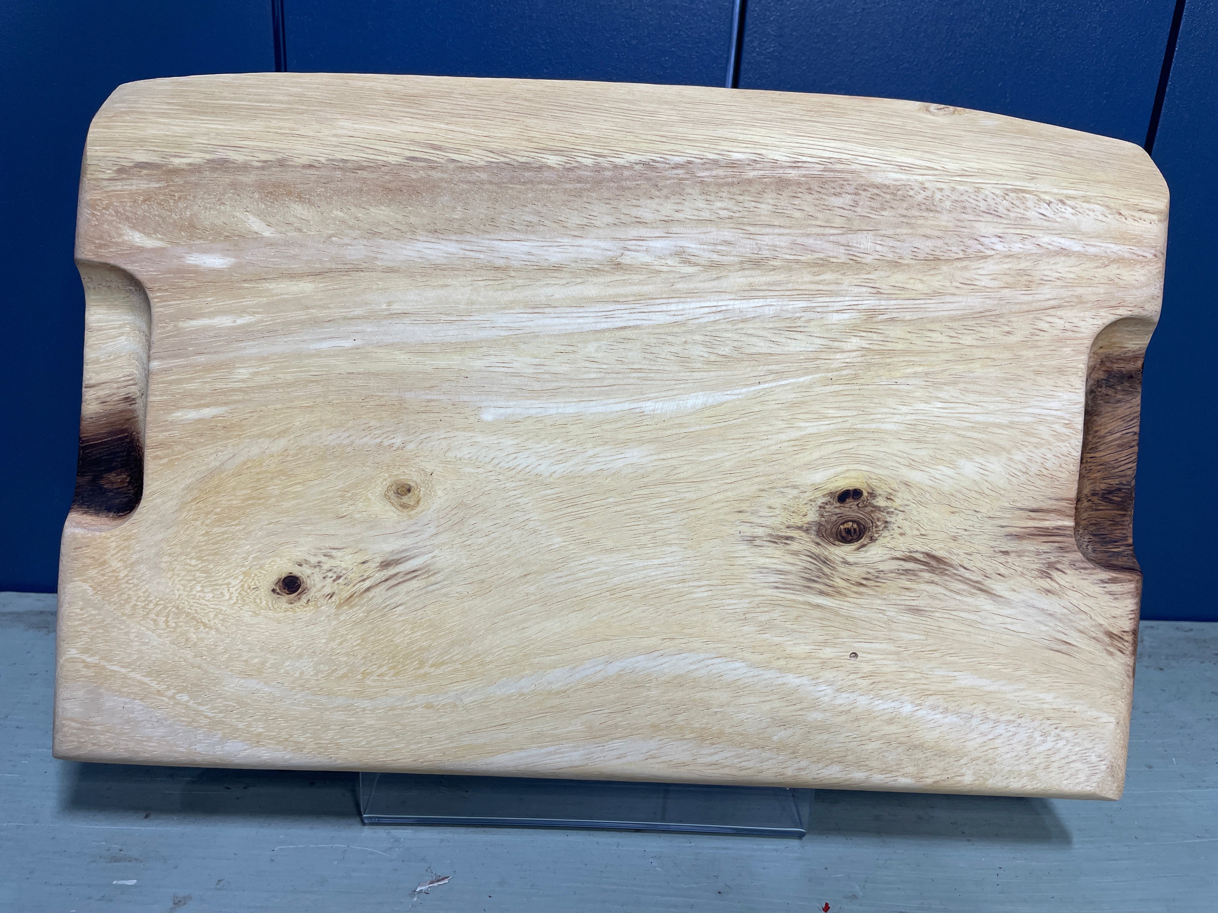 Small Live Edge Board with Finger Relief