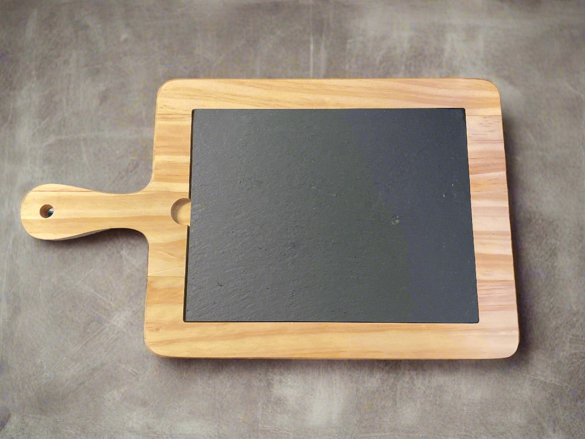 Pinewood and Slate Cutting Board