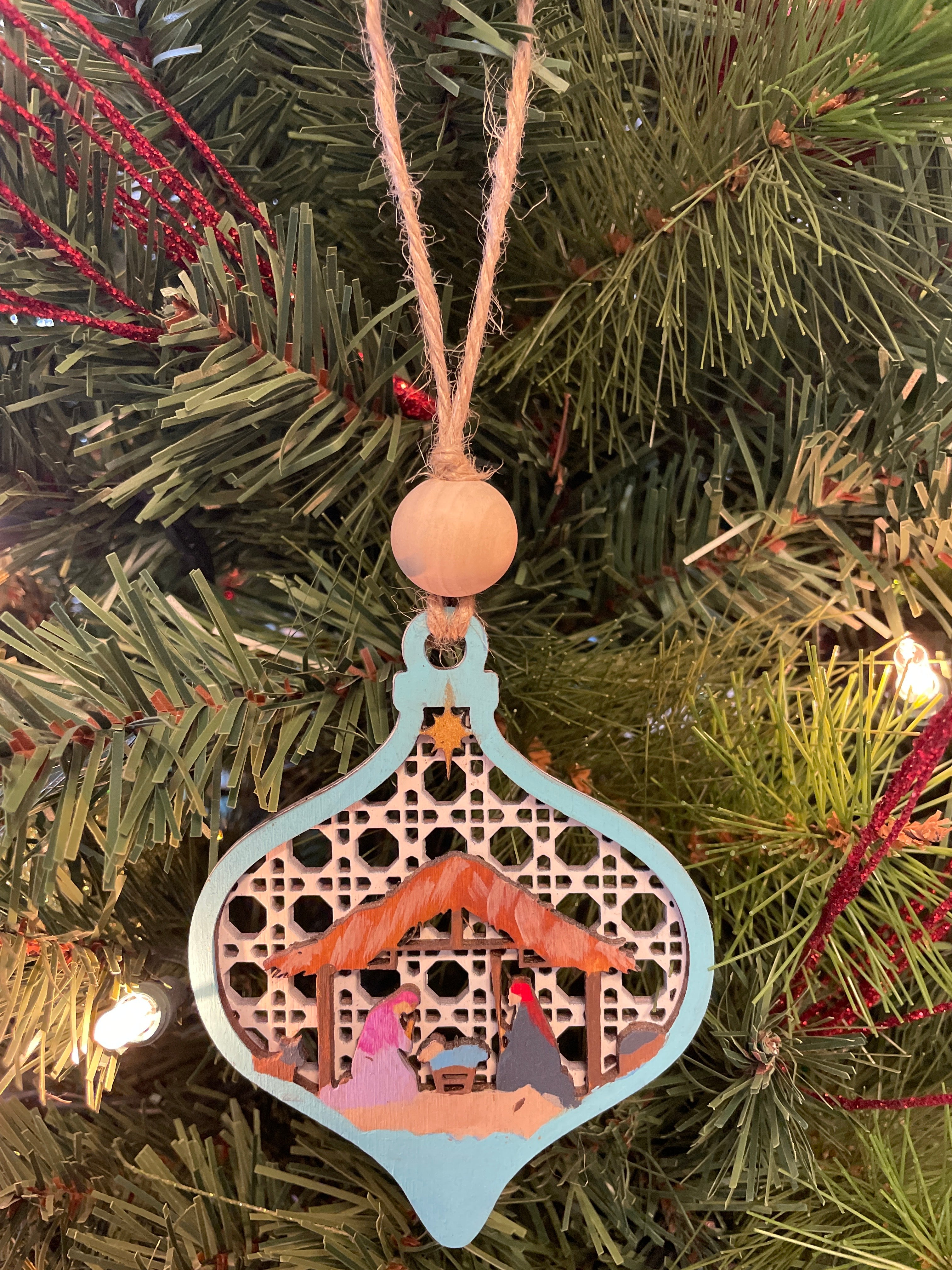 Nativity Layered Ornament