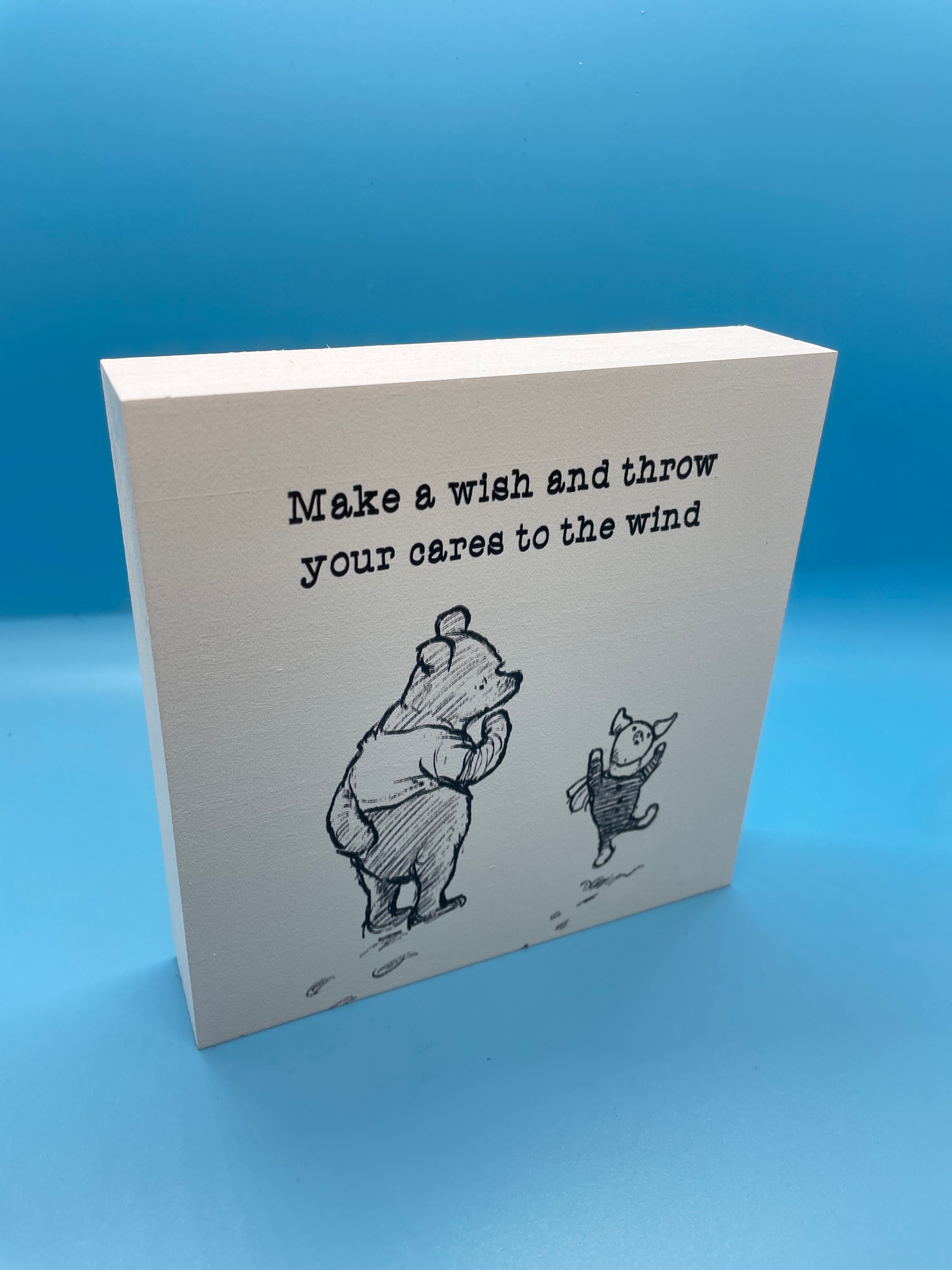 "Make a Wish" Word Block