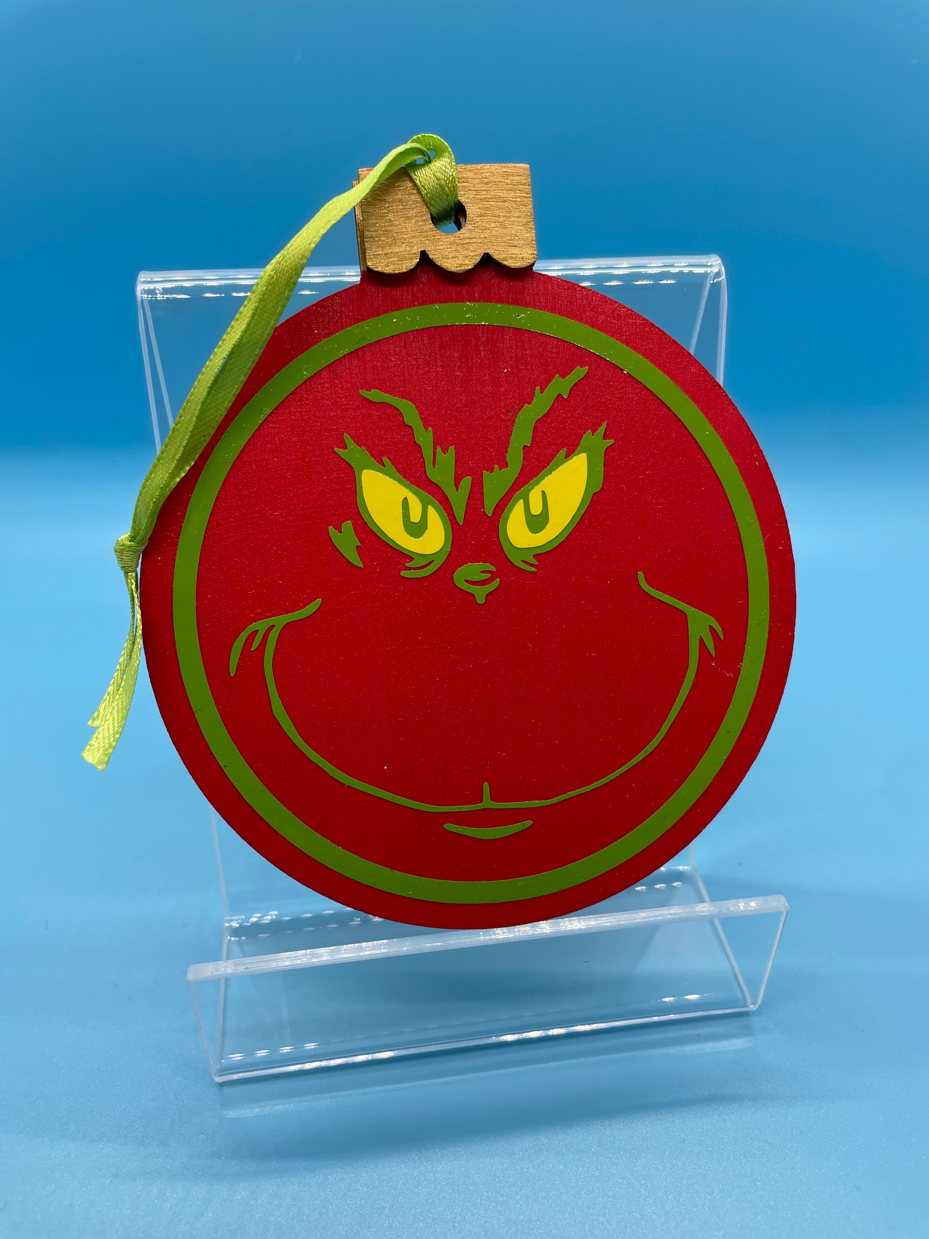 Red Grinch Ornament