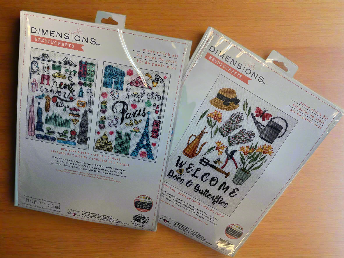 Cross-Stitch Kits - NYC/PR, Butterflies