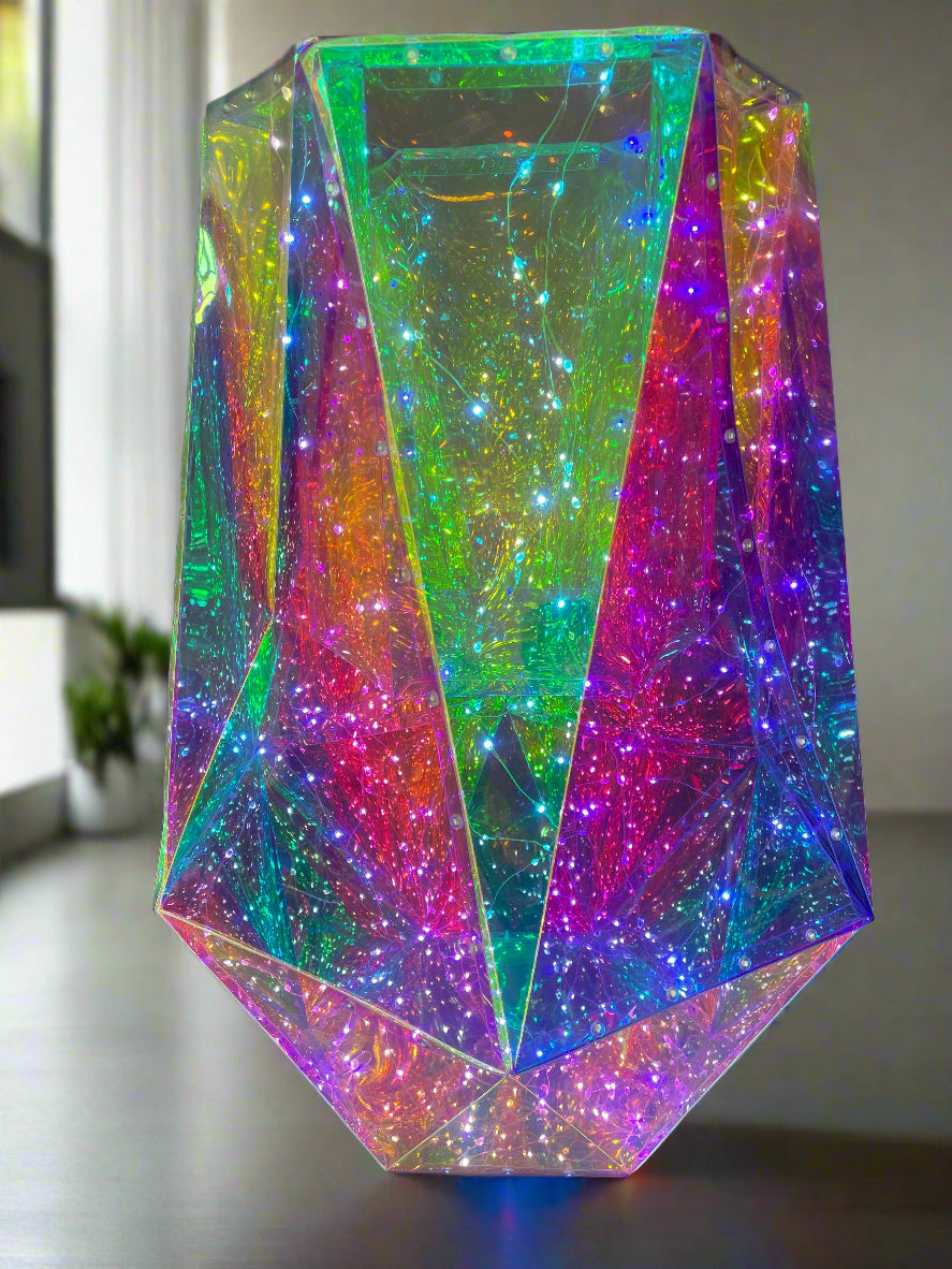 Lighted Holographic Planter