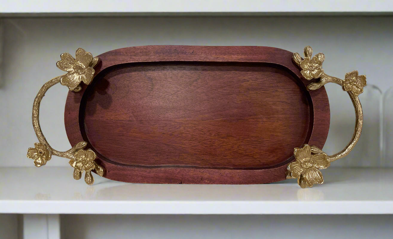 Oval Wood Serving Trays
