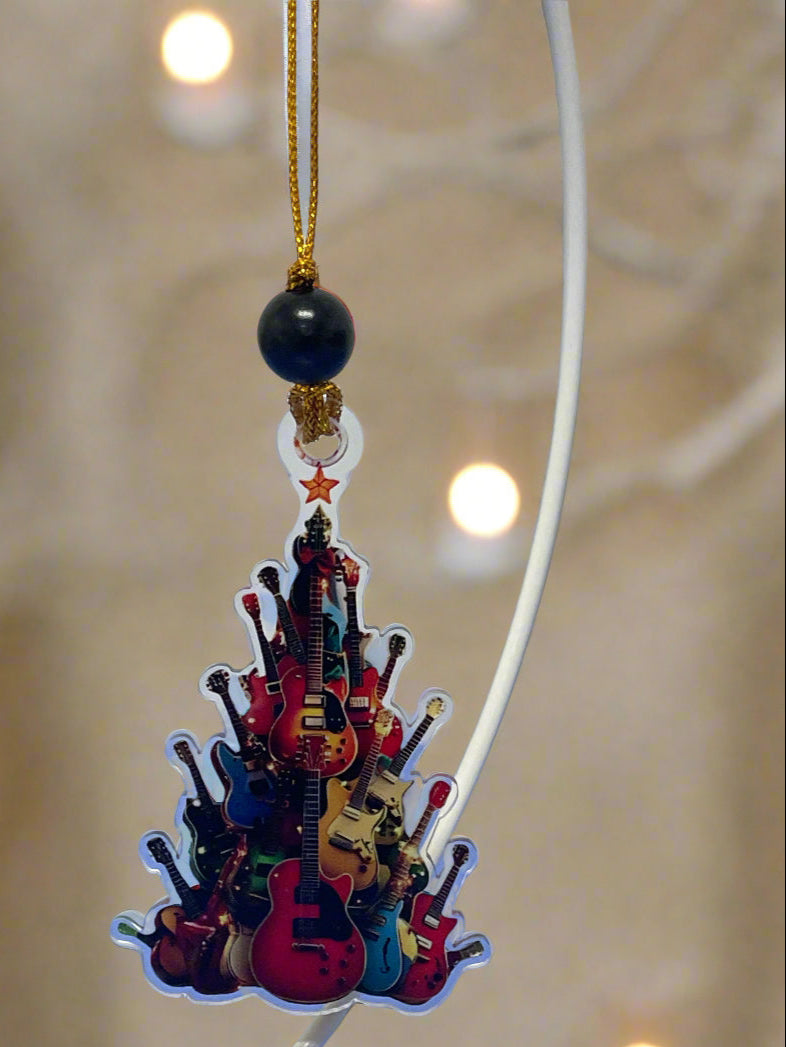 Guitar Christmas Tree Ornament