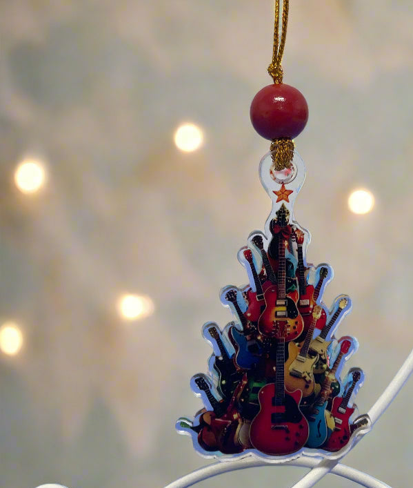 Guitar Christmas Tree Ornament