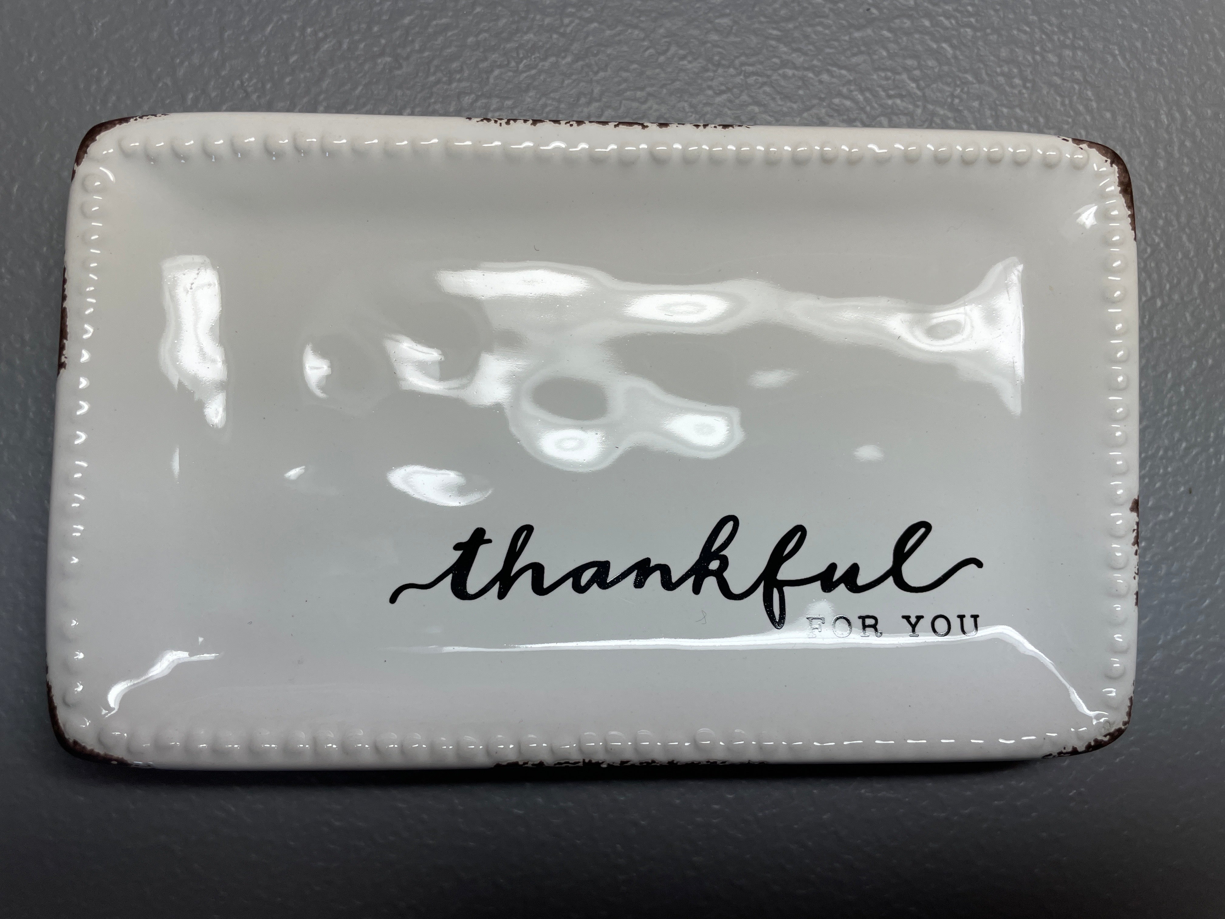 Glory Haus "Thankful for You" Trinket Tray