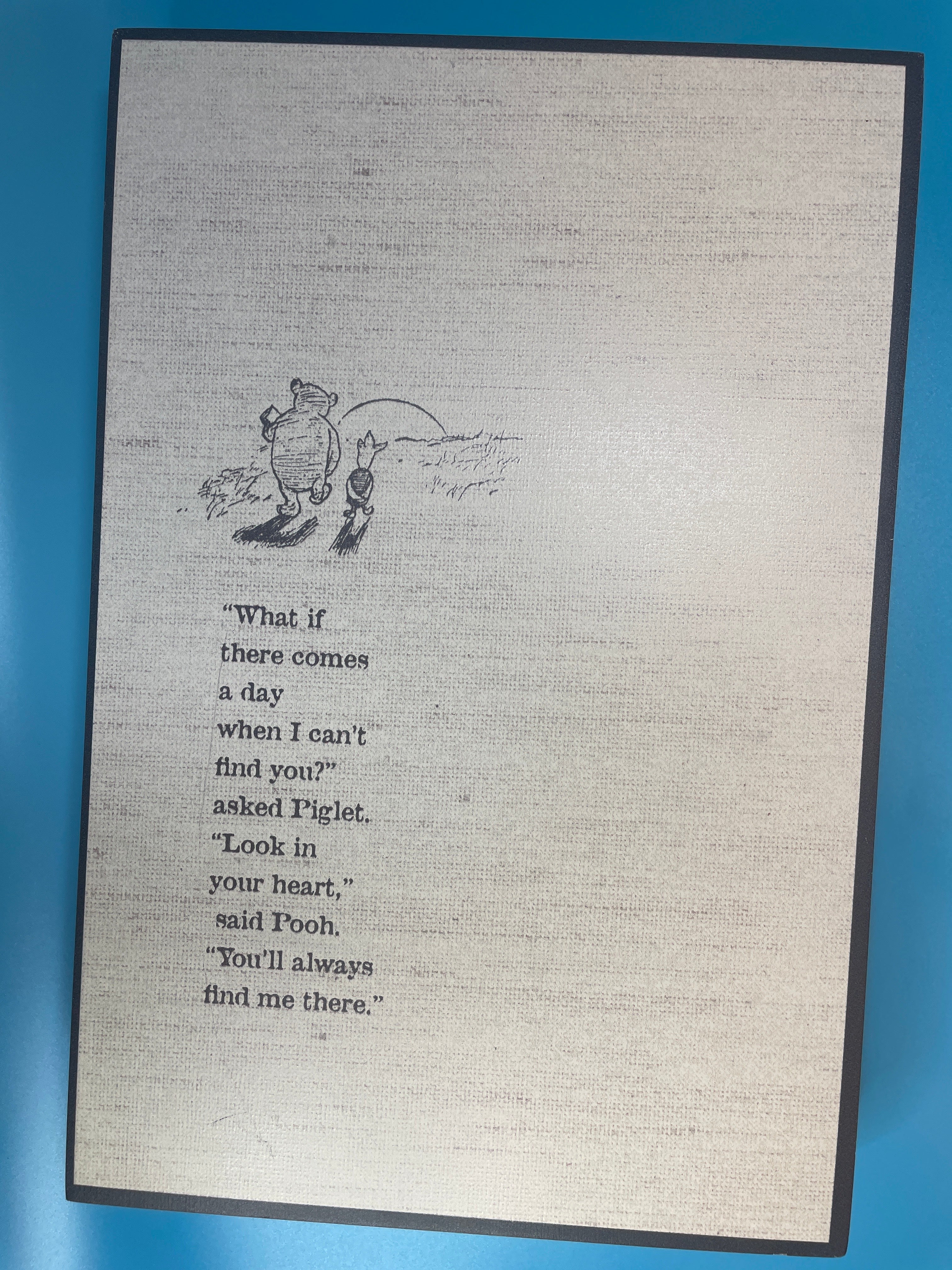 DEMDACO Winnie the Pooh Look in Your Heart Wall Art