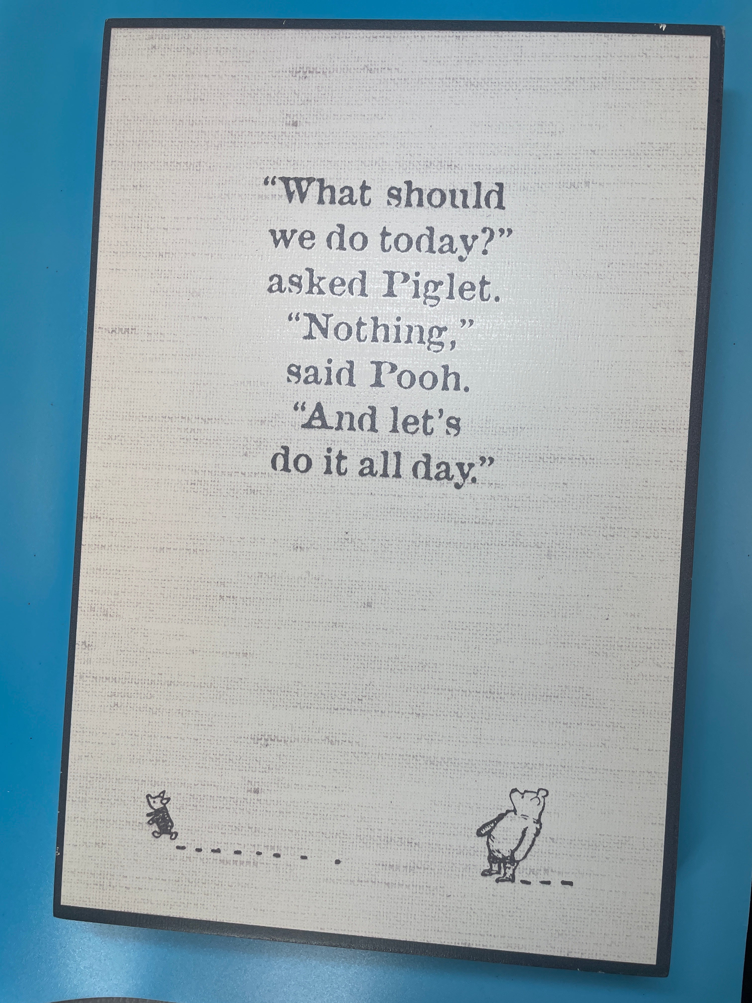 DEMDACO Winnie the Pooh All Day Wall Art